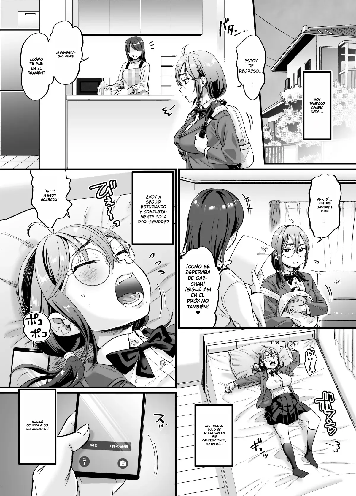 [Nunpokojin (Tachi Iyashi)] Sex no Kimochiyosa o Shitta kara Jinsei Tanoshiku Narisou desu｜Ahora Que Sé Lo Bien Que Se Siente El Sexo, La Vida Me Parece Más Divertida. {Spanish} {EbisuTraslade - Winder} image number 5