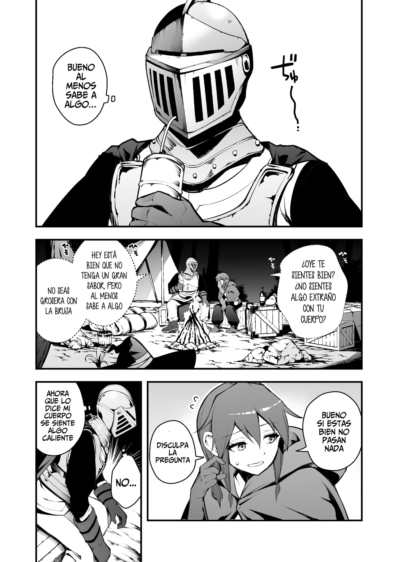 [Jisyakunyudo (Nanameno Hayuta)] Minarai Majo to Noroi no Chinpo [Español] 画像番号 5