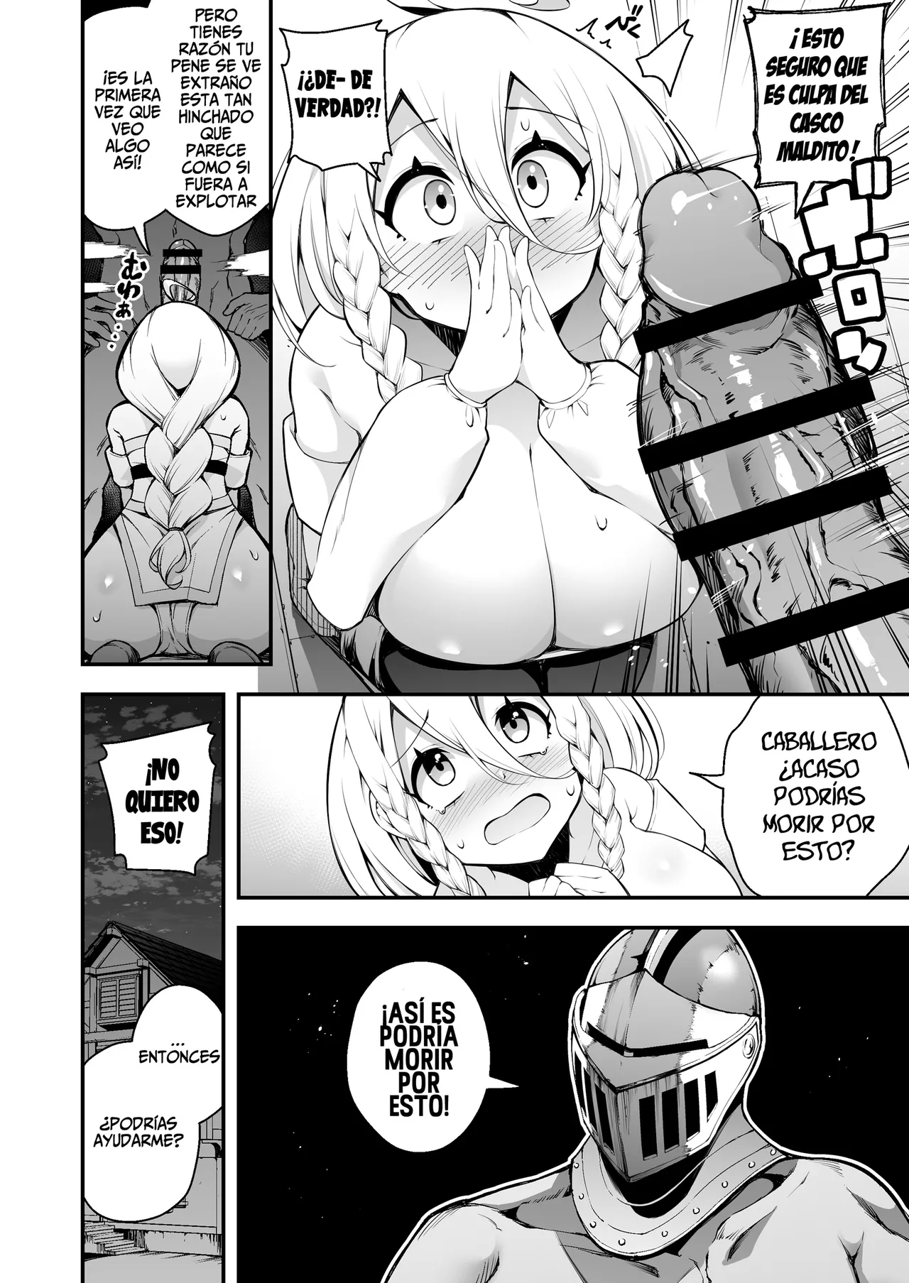 [Jisyakunyudo (Nanameno Hayuta)] Minarai Majo to Noroi no Chinpo [Español] 画像番号 11