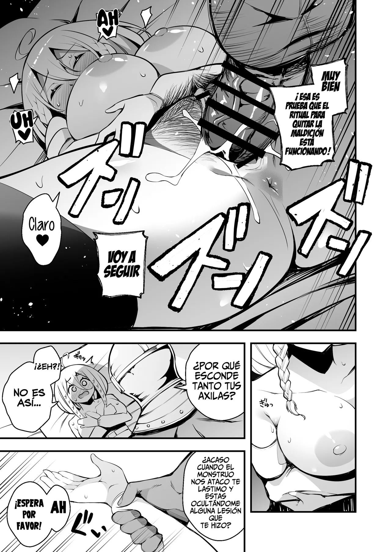 [Jisyakunyudo (Nanameno Hayuta)] Minarai Majo to Noroi no Chinpo [Español] 画像番号 18