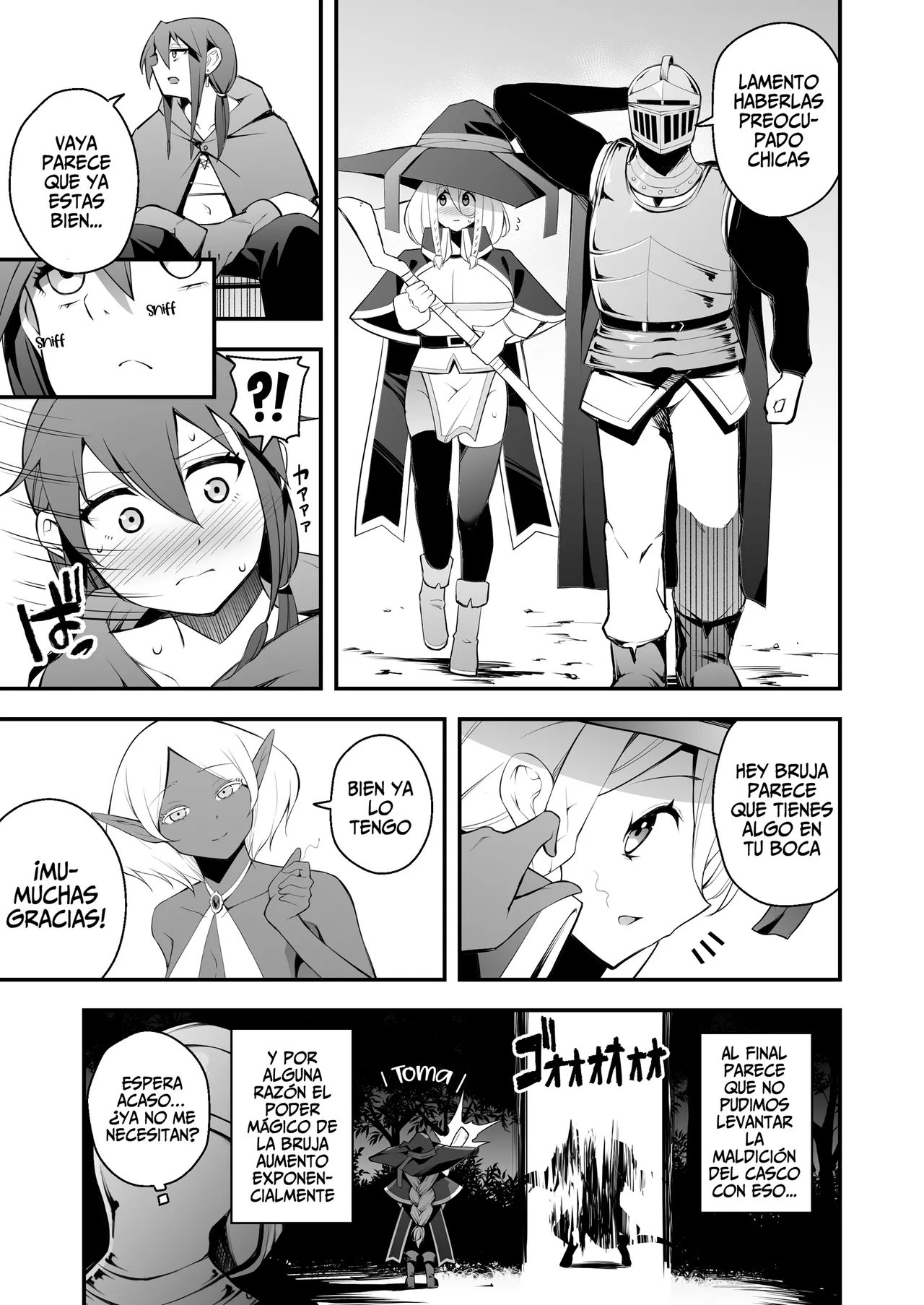 [Jisyakunyudo (Nanameno Hayuta)] Minarai Majo to Noroi no Chinpo [Español] 画像番号 23