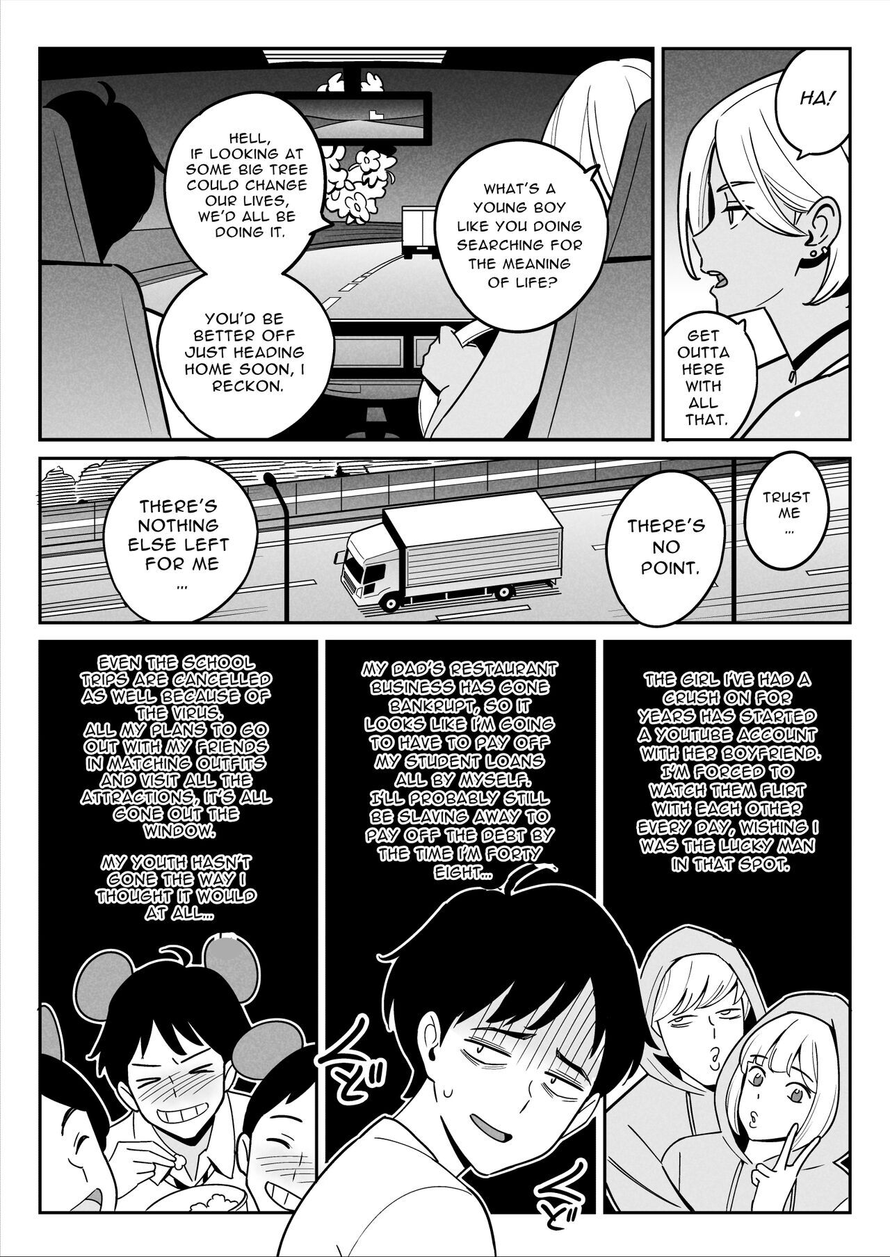 [Alps1mando] Truck Girl to Iede Boy Otona e no Tabi - Trucker Gal & The Runaway [English] [Pure Pazaak] image number 8