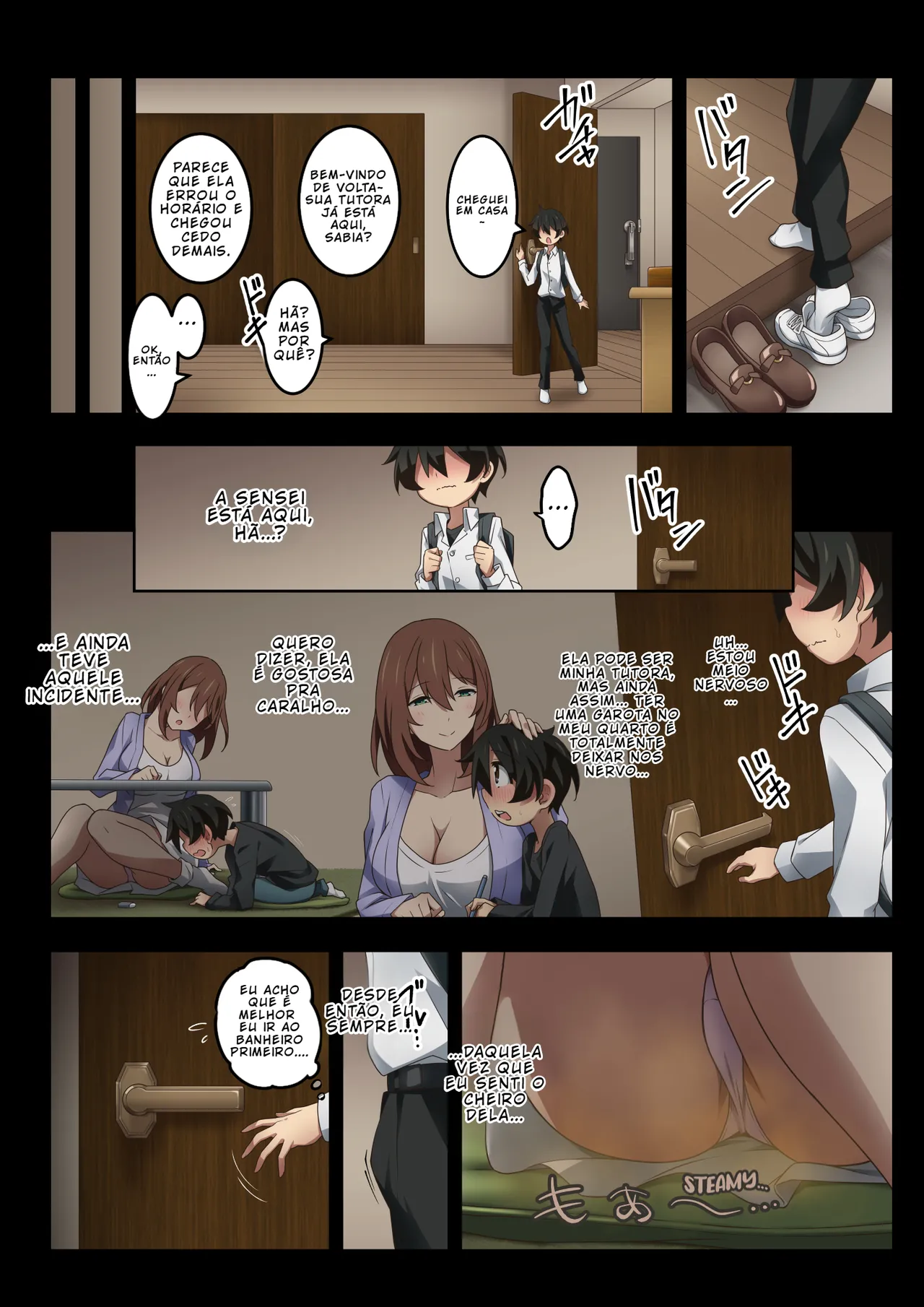 [Kaori no Chikara (Kaze no Koe)] Boku wa Katei Kyoushi no Sensei no Gas Nuki Gakari | Sou responsável por ajudar meu professor particular a passar o gás [PT-BR] 画像番号 15