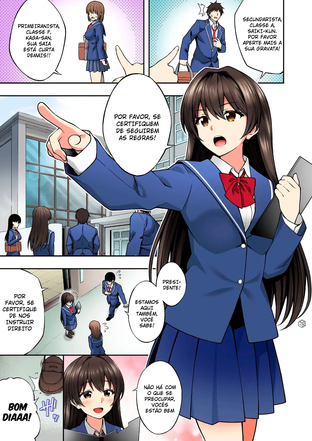 [Doushoku (INAGITA)] Saiminjutsu de Majime na Seitokaichou o Te ni Ireta Ore [Portuguese-BR] 이미지 번호 3