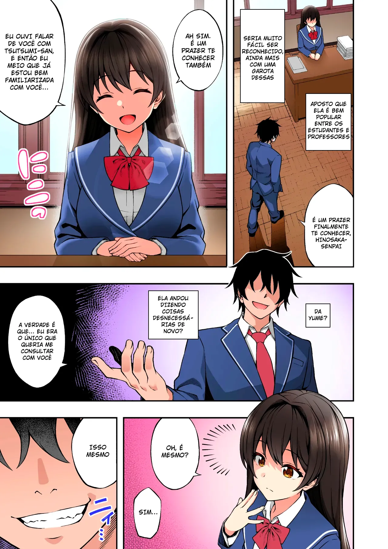 [Doushoku (INAGITA)] Saiminjutsu de Majime na Seitokaichou o Te ni Ireta Ore [Portuguese-BR] 이미지 번호 7