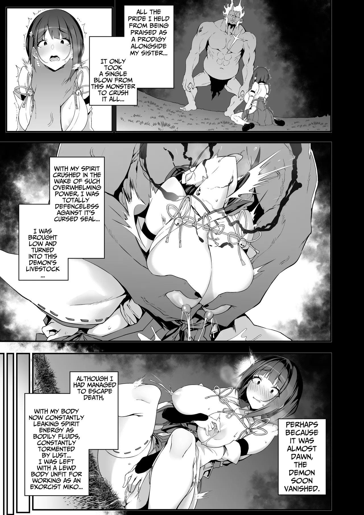 [Handful☆Happiness! (Nanahara Fuyuki)] Reijoku no Ikusamiko | The Battle Shrine Maidens of Humiliating Servility [English] [Kusanuu] [Decensored] [Digital] 이미지 번호 10