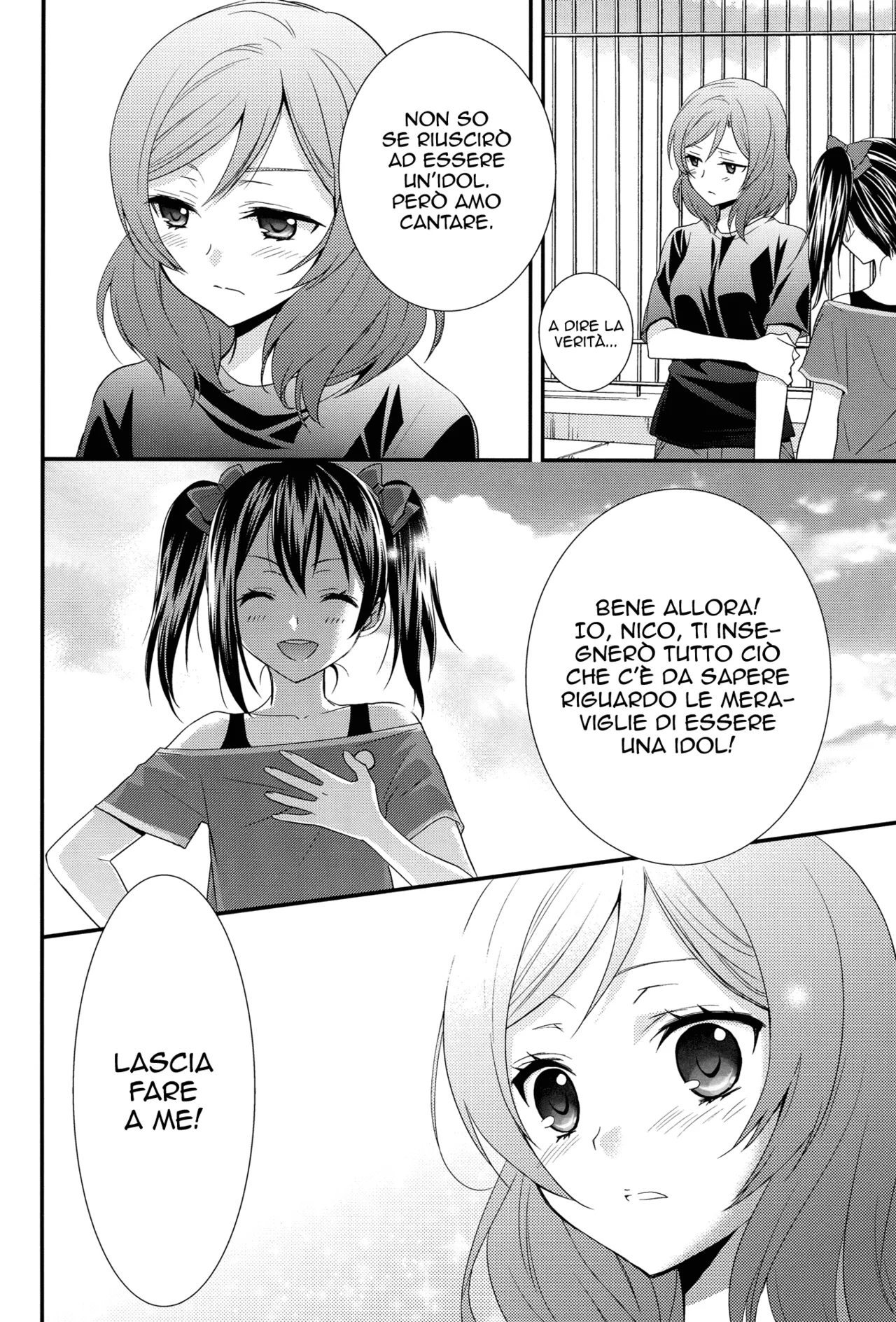 (Anata to Love Live! 3) [Sweet Pea, COCOA BREAK (Ooshima Tomo, Ooshima Towa)] NicoMaki! (Love Live!) [Italian] image number 9