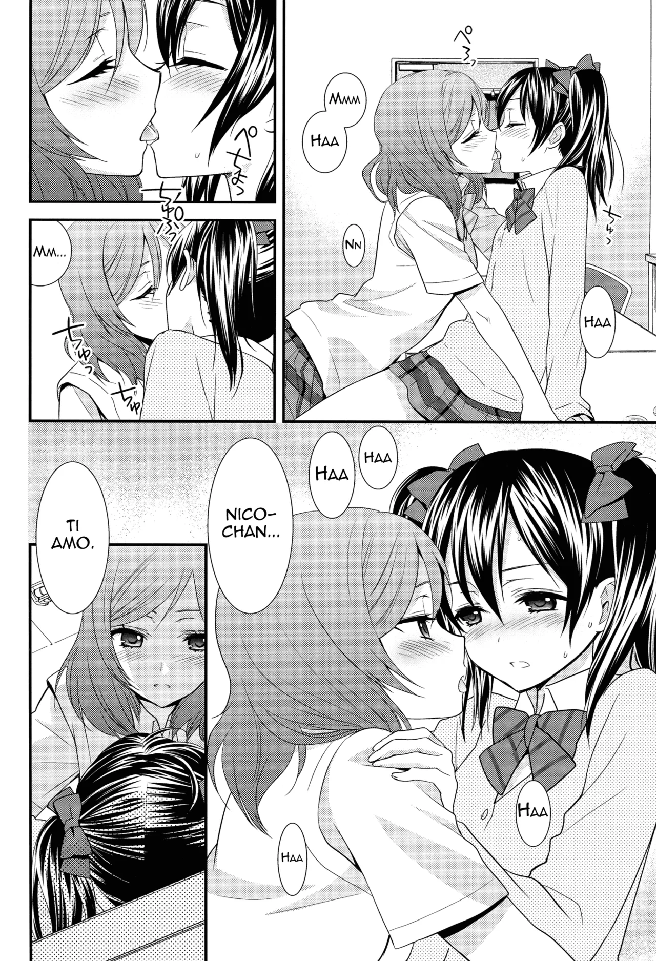 (Anata to Love Live! 3) [Sweet Pea, COCOA BREAK (Ooshima Tomo, Ooshima Towa)] NicoMaki! (Love Live!) [Italian] image number 15