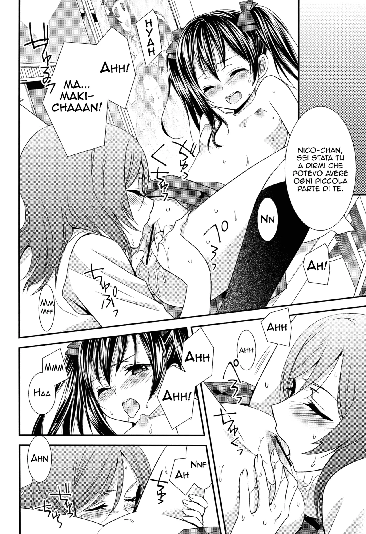 (Anata to Love Live! 3) [Sweet Pea, COCOA BREAK (Ooshima Tomo, Ooshima Towa)] NicoMaki! (Love Live!) [Italian] image number 23