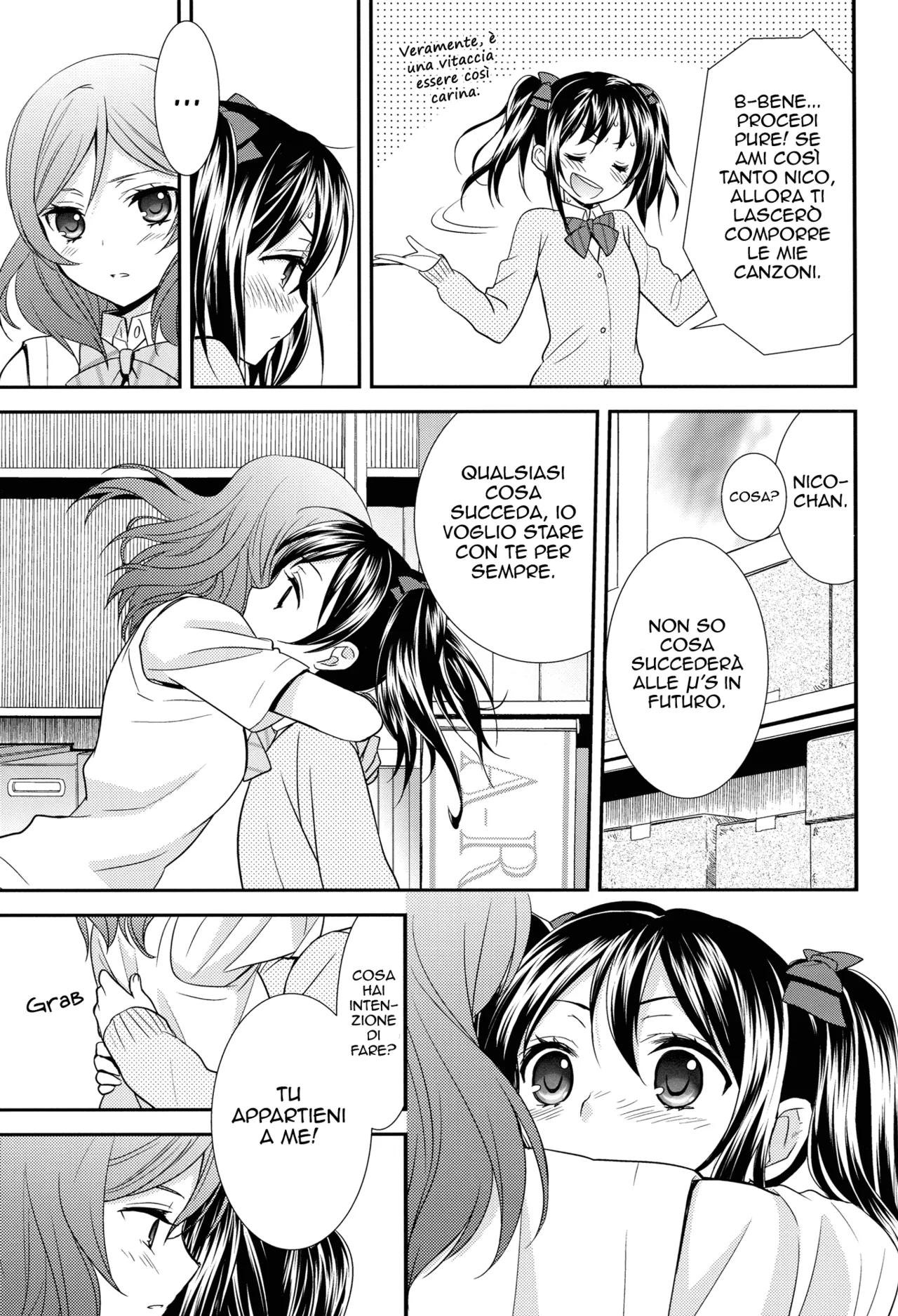 (Anata to Love Live! 3) [Sweet Pea, COCOA BREAK (Ooshima Tomo, Ooshima Towa)] NicoMaki! (Love Live!) [Italian] image number 28