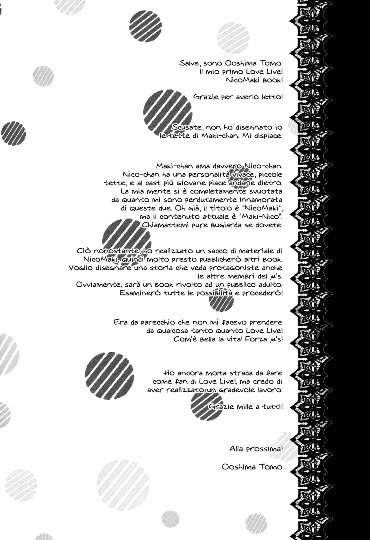 (Anata to Love Live! 3) [Sweet Pea, COCOA BREAK (Ooshima Tomo, Ooshima Towa)] NicoMaki! (Love Live!) [Italian] image number 32