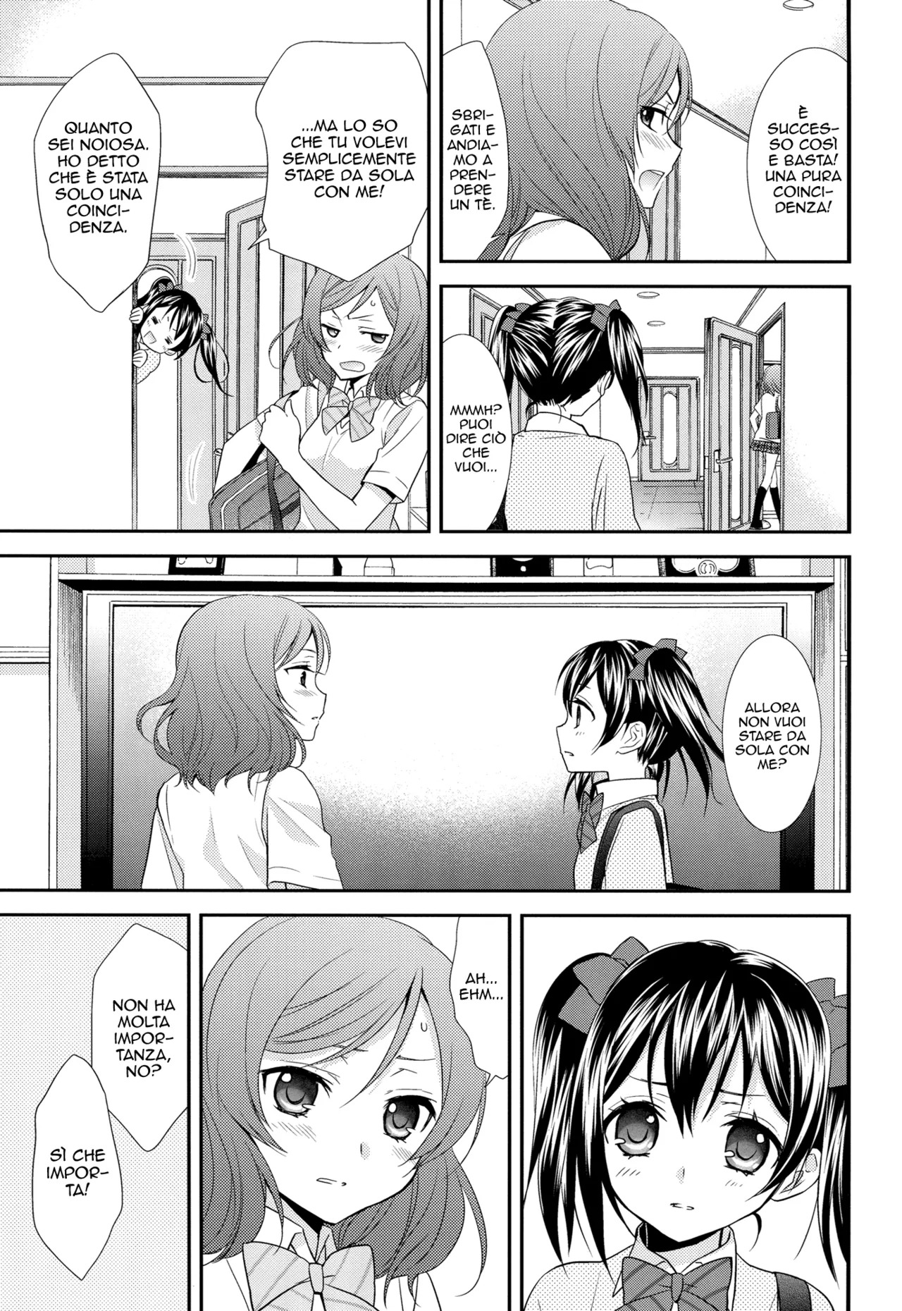 (C84) [Sweet Pea, COCOA BREAK (Ooshima Tomo, Ooshima Towa)] NicoMaki! 2 (Love Live!) [Italian] image number 6