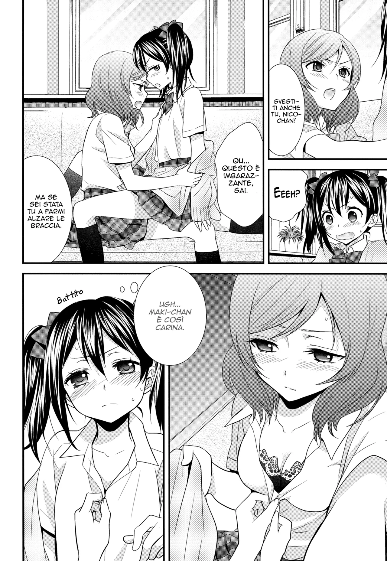 (C84) [Sweet Pea, COCOA BREAK (Ooshima Tomo, Ooshima Towa)] NicoMaki! 2 (Love Live!) [Italian] image number 11