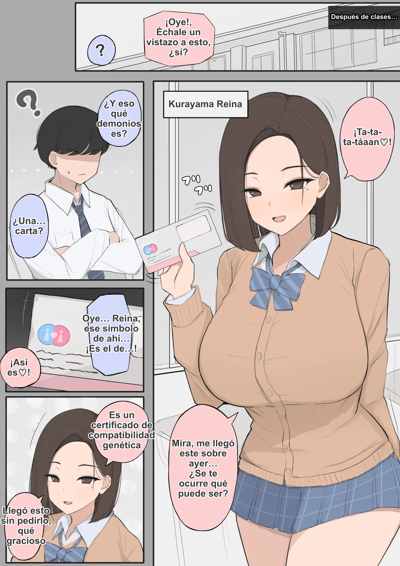 [Saiaku Devil] Idenshi matchingu seido de osananajimi o ubawa reru NTR｜Una Amiga de la Infancia Arrebatada Gracias a una Organización de Compativilidad Genética [Spanish] [Kotori] image number 1