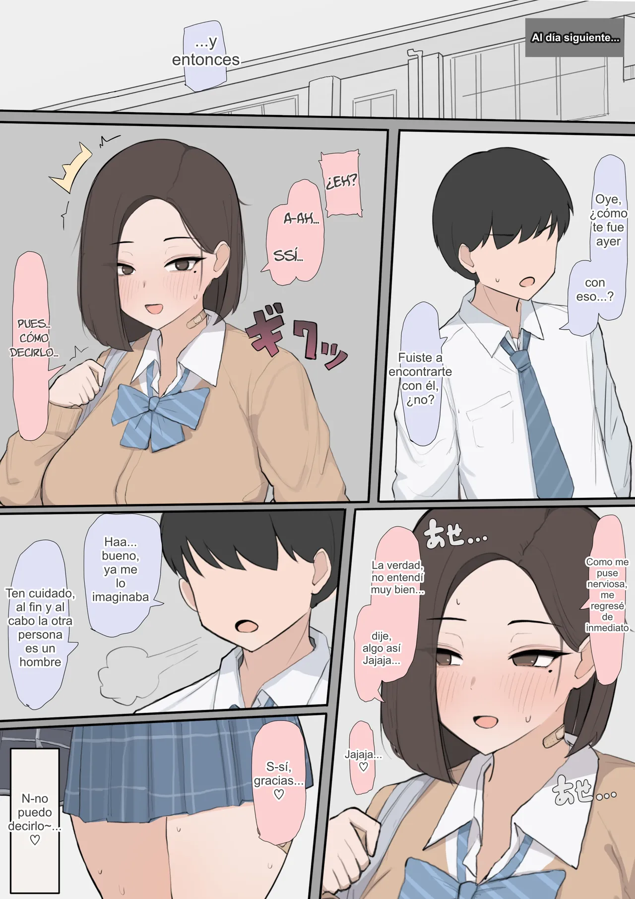 [Saiaku Devil] Idenshi matchingu seido de osananajimi o ubawa reru NTR｜Una Amiga de la Infancia Arrebatada Gracias a una Organización de Compativilidad Genética [Spanish] [Kotori] image number 9