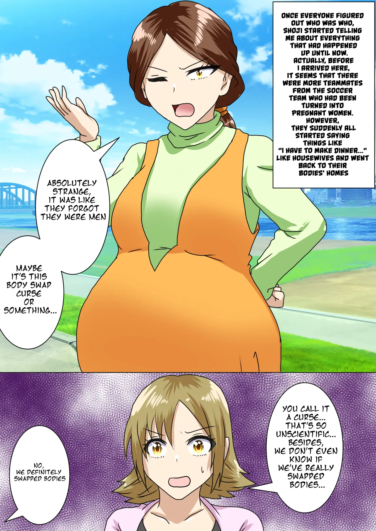 [Medarururu] When I Woke Up in the Morning, I Had Become a Huge-Breasted Pregnant Woman... [English][MTL] image number 7