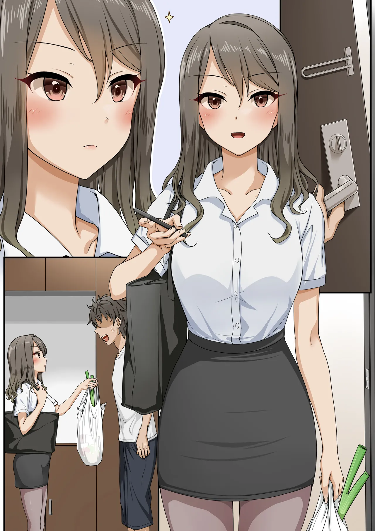 [Erostellus (Miel)] Sawayaki Bijin no Eromanga Henshuu-san ni Nukimakutte Morai nagara Genkou Ganbaru Hanashi | Meet The Draft Deadline While Your Beautiful Busybody Erotic Manga Editor Lends A "Helping Hand" image number 33