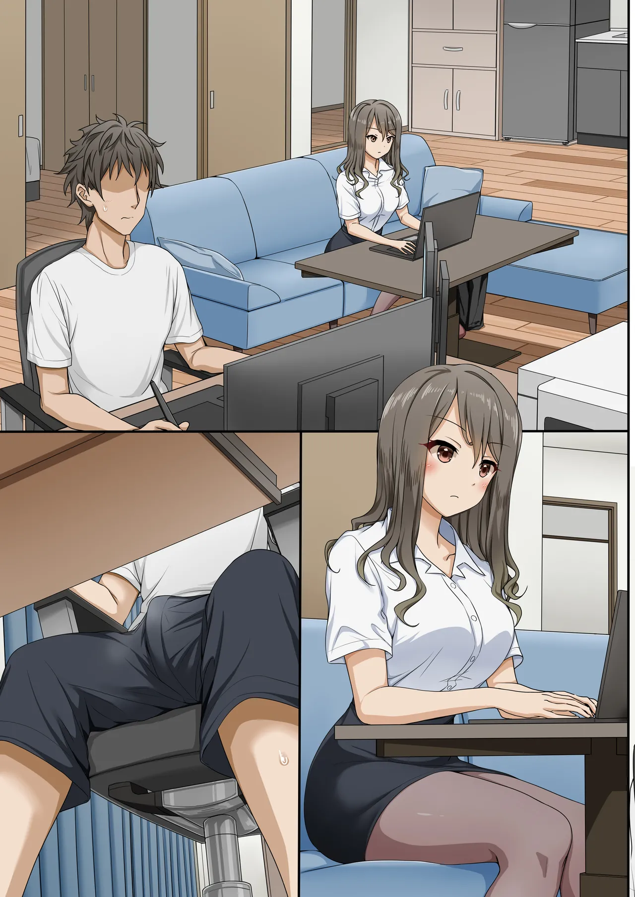 [Erostellus (Miel)] Sawayaki Bijin no Eromanga Henshuu-san ni Nukimakutte Morai nagara Genkou Ganbaru Hanashi | Meet The Draft Deadline While Your Beautiful Busybody Erotic Manga Editor Lends A "Helping Hand" image number 36