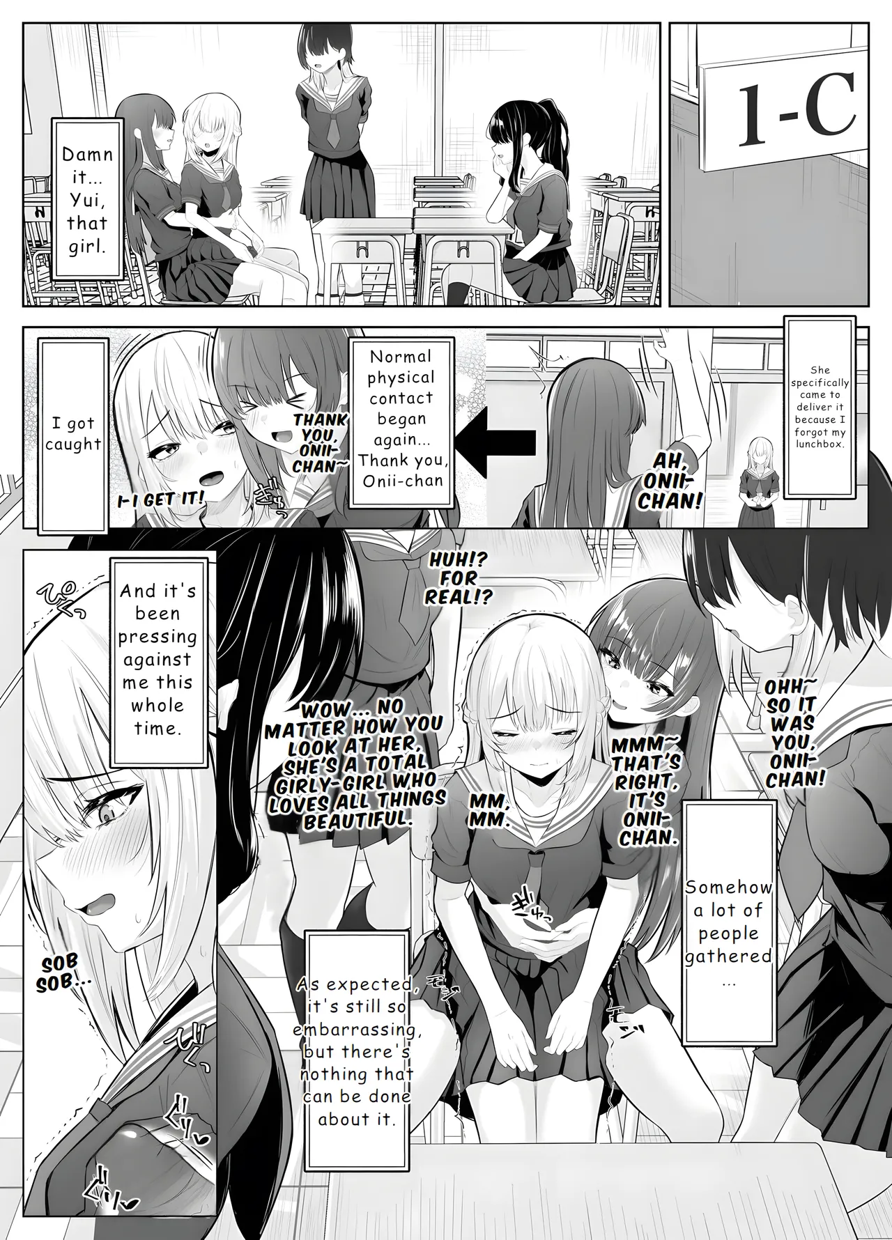 [Kuroshiba Suko (Marbin)] TS Onii-chan ~Futanari Imouto to no Ecchi Kinshi o Chikatta noni Gaman Dekizu ni Osoi ni Kuru Hanashi~ [English] [Hydranoid] 画像番号 14