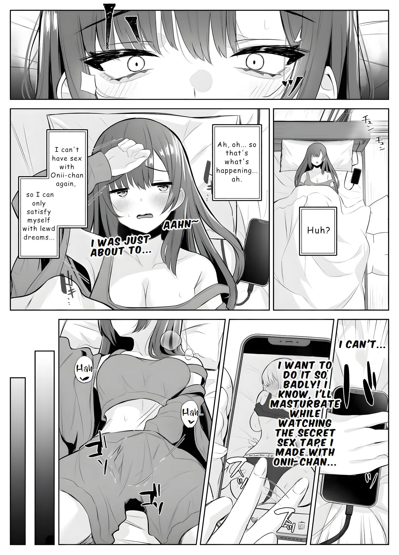 [Kuroshiba Suko (Marbin)] TS Onii-chan ~Futanari Imouto to no Ecchi Kinshi o Chikatta noni Gaman Dekizu ni Osoi ni Kuru Hanashi~ [English] [Hydranoid] 画像番号 17