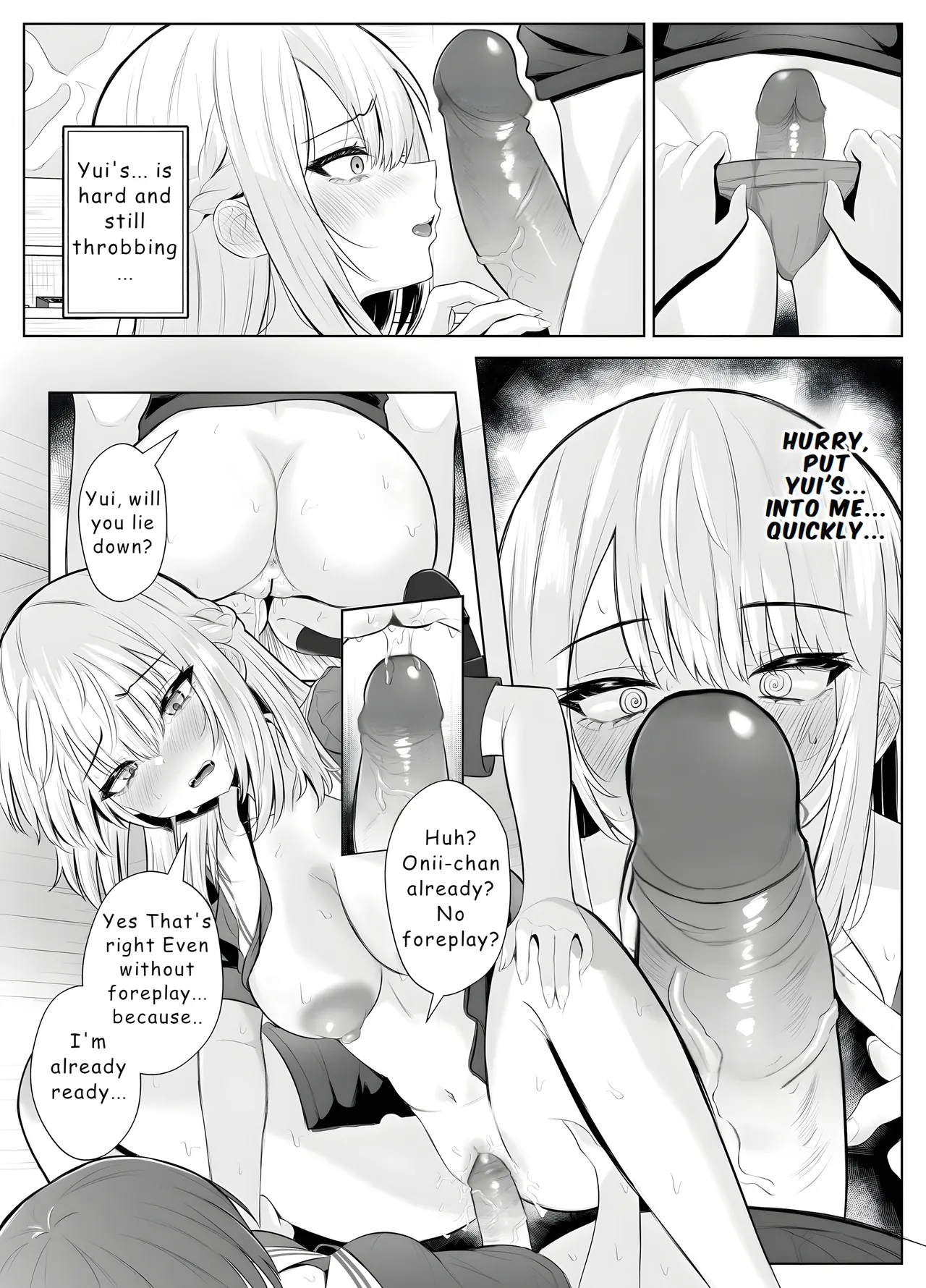 [Kuroshiba Suko (Marbin)] TS Onii-chan ~Futanari Imouto to no Ecchi Kinshi o Chikatta noni Gaman Dekizu ni Osoi ni Kuru Hanashi~ [English] [Hydranoid] 画像番号 31