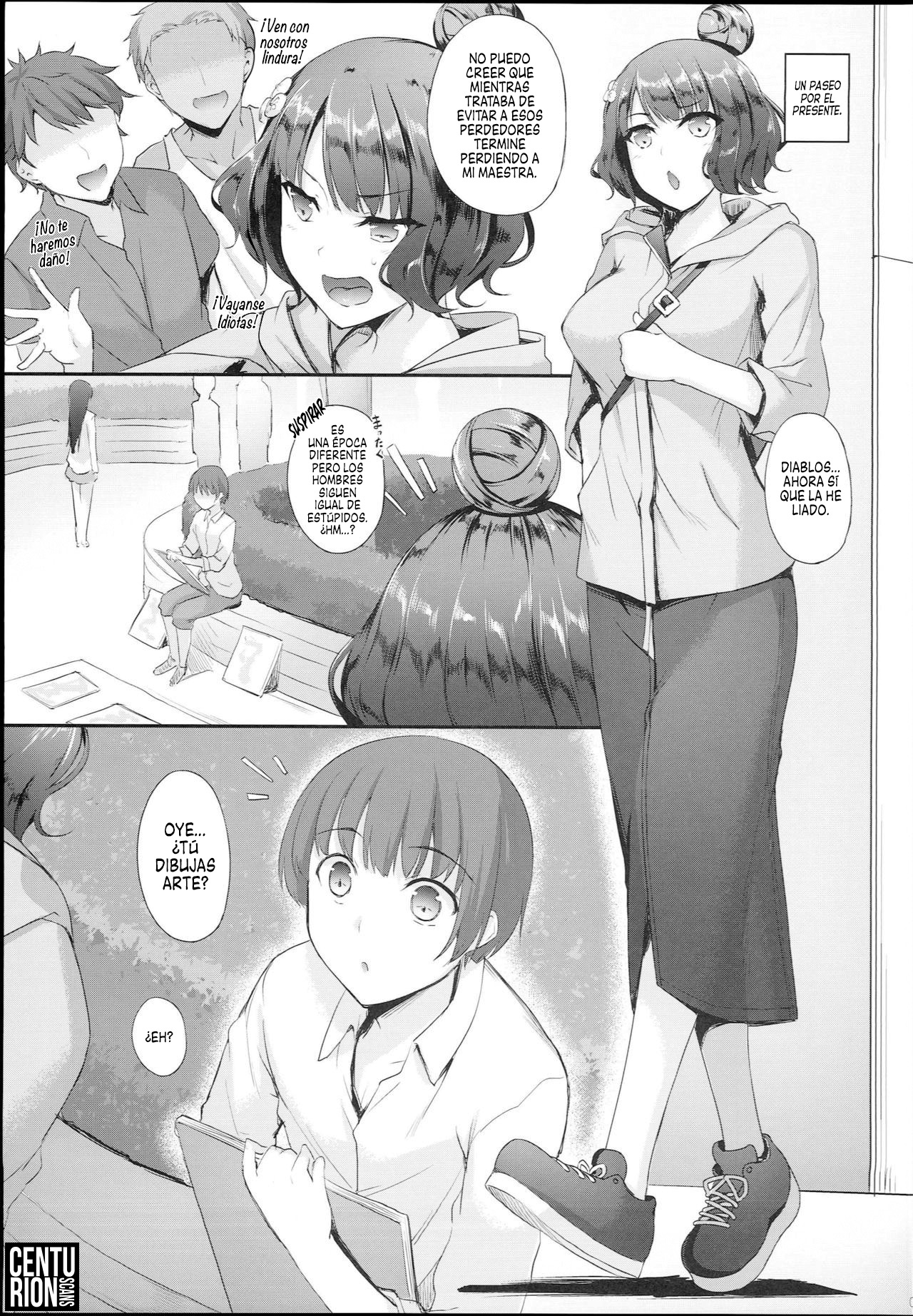 [In The Sky (Nakano Sora)] Hokusai-chan no Fudeoroshi | Hokusai Acaricia su Nuevo Pincel (Eirei Shunkei FGO Soushuuhen) (Fate/Grand Order) [Spanish] [Centurion Scans] 이미지 번호 5