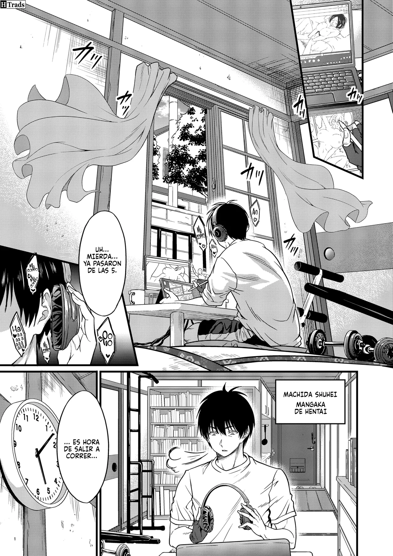 [diletta (Kimura Neito)] Yojouhan Ikken Apart de Komochi Dosukebe Rinjin to Asedaku Noukou na Otsukiai  | Un apasionado romance con milujuriosa vecina que es madre soltera en un pequeño apartamento de una sola habitación. [Spanish] [System HikkiNeet] image number 3