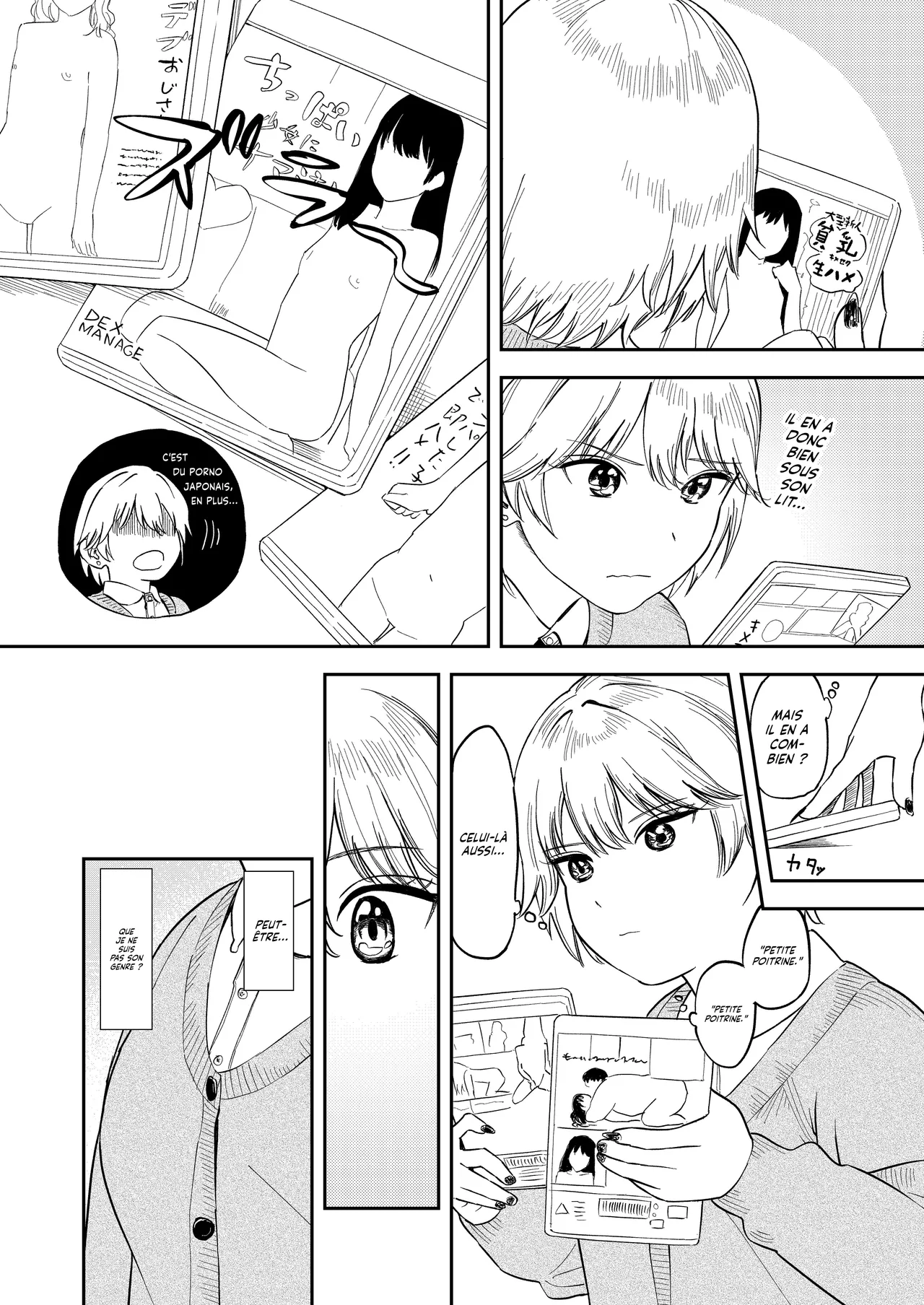 [Torii-Za (Torii Yoshitsuna)] Itsumo Sokkenai no ni Ecchi suru Toki dake "Suki! Sukiii!" tte Naru Kyonyuu Kouhai Gal | Ma Petite Amie à la Poitrine Plantureuse croit que j'ai une préférence pour les petits Seins [French] [Lopxi] Bildnummer 14