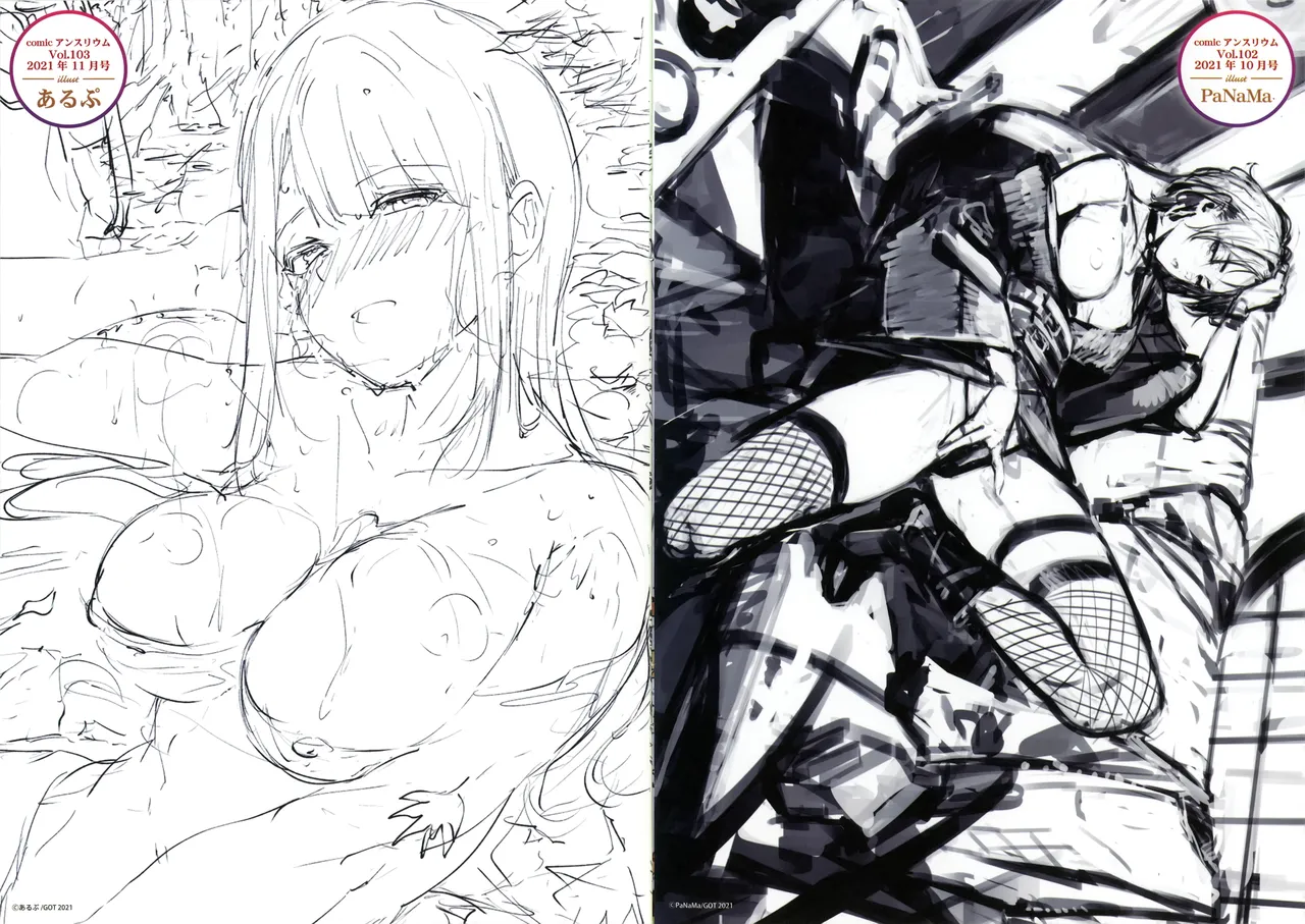 comic アンスリウム Vol.100 ＆ COMIC E×E 5周年記念 winterフェア メロンブックス特典 イラストラフ集 image number 2