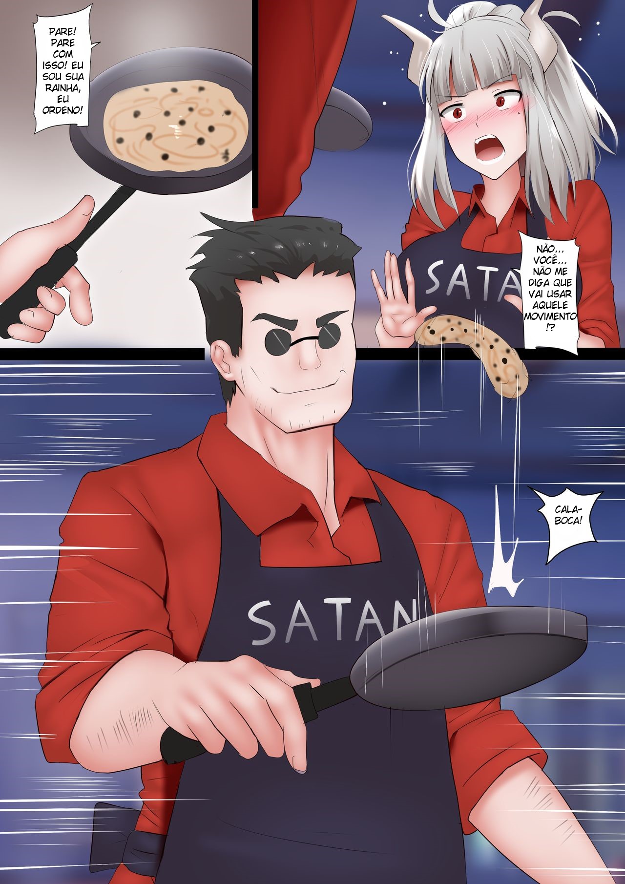 [Ginhaha] Pancakes Challenge (Helltaker) [Portuguese-BR] [Sugiora] numero di immagine  3