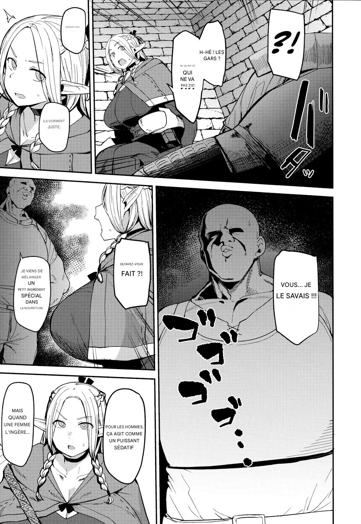 (C106) Chin Ochi Donkusa Elf { Dumbass Elf, Dicked Over And Dicked Down (Dungeon Meshi) [Frensh] image number 7