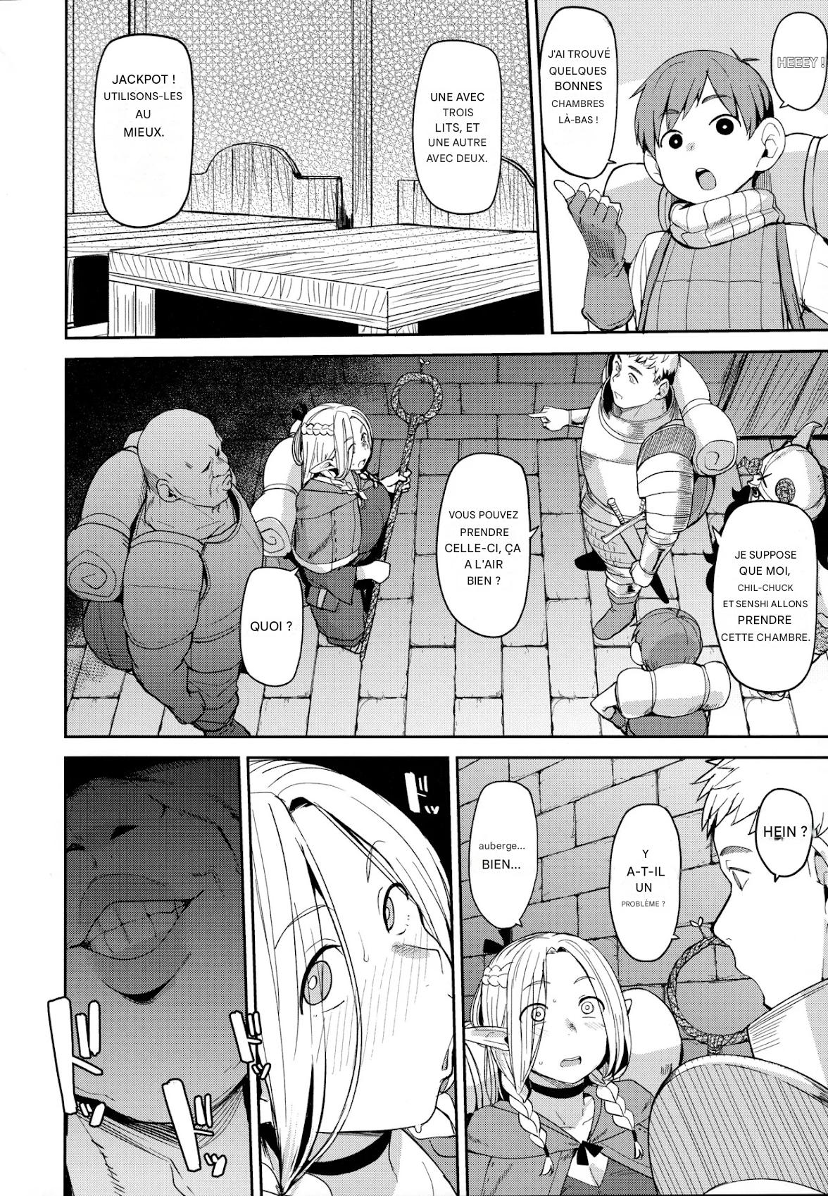 (C106) Chin Ochi Donkusa Elf { Dumbass Elf, Dicked Over And Dicked Down (Dungeon Meshi) [Frensh] image number 30