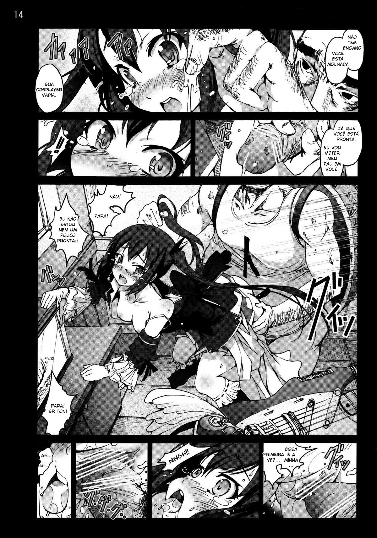 [Mokusei Zaijuu] Mahou Shoujo Azusa Magika (K-ON!) [Portuguese-BR] [Mundo Hentai] изображение № 13