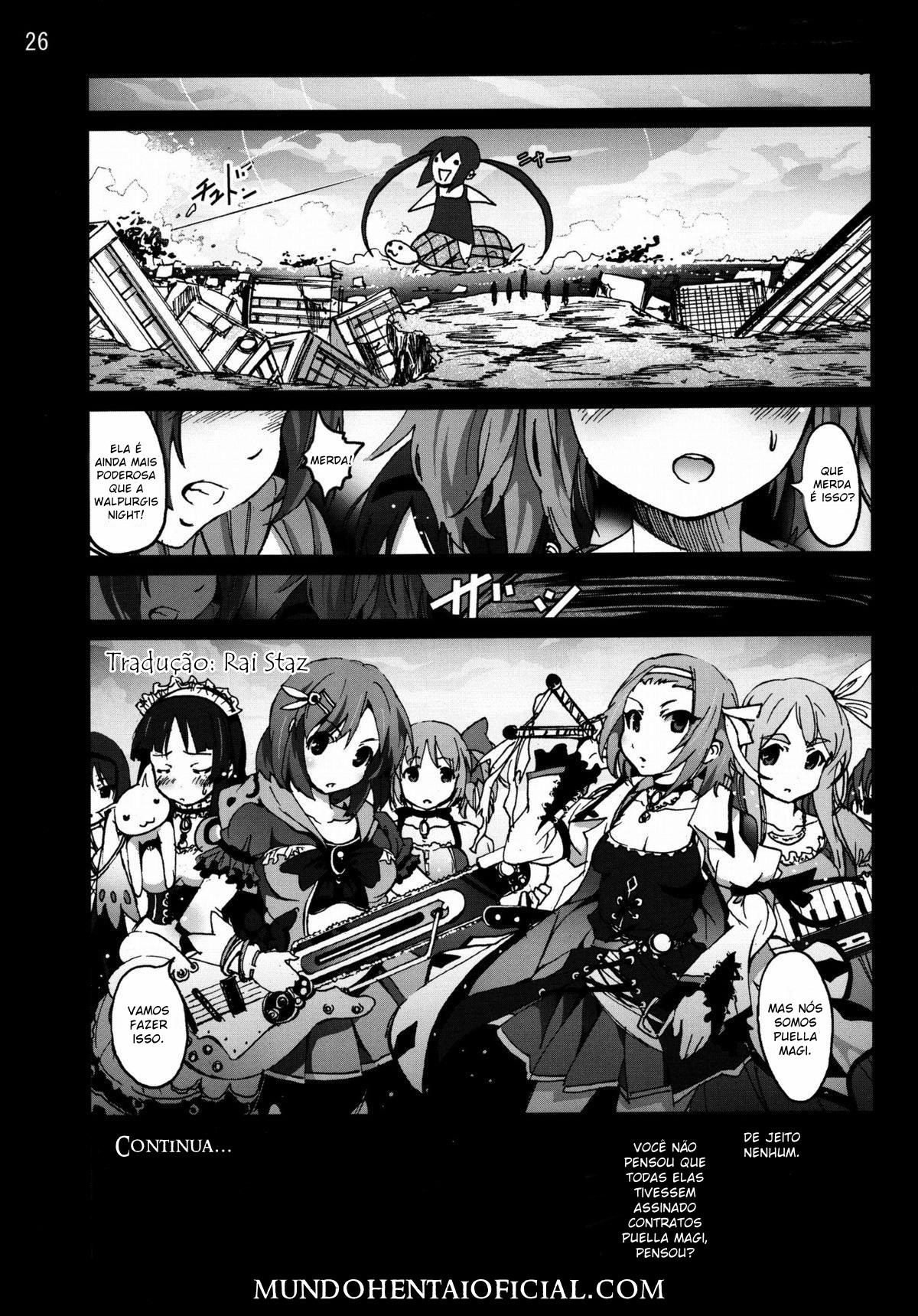 [Mokusei Zaijuu] Mahou Shoujo Azusa Magika (K-ON!) [Portuguese-BR] [Mundo Hentai] изображение № 25