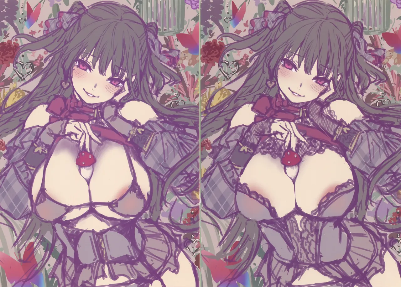 [みちきんぐ] アザトメイキング 初回限定版 とらのあな限定小冊子 安里さん＆紫音さん カラーラフ集 特典 이미지 번호 2