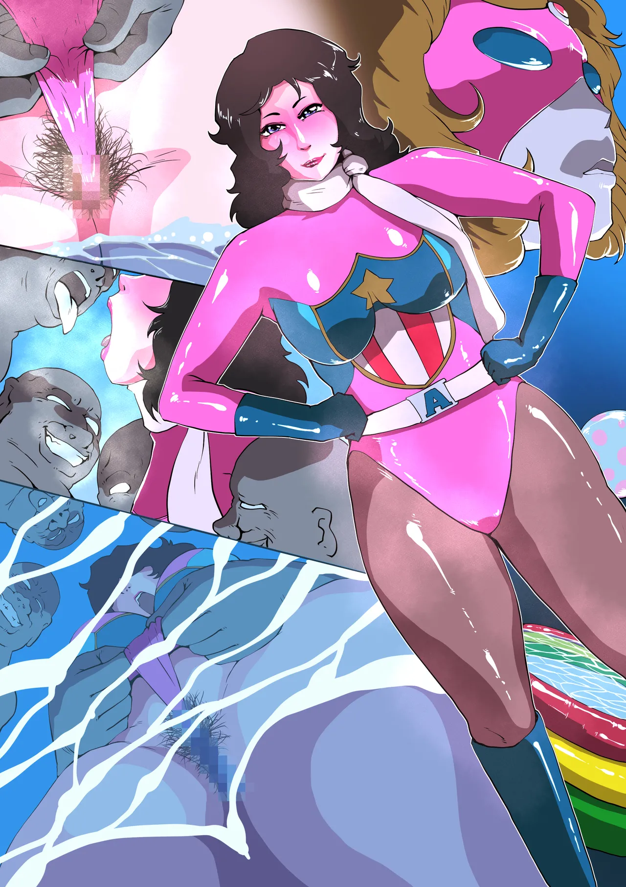 [Zizi] 戯れるミスアメリカ (戦隊ヒロイン) 图片编号 3