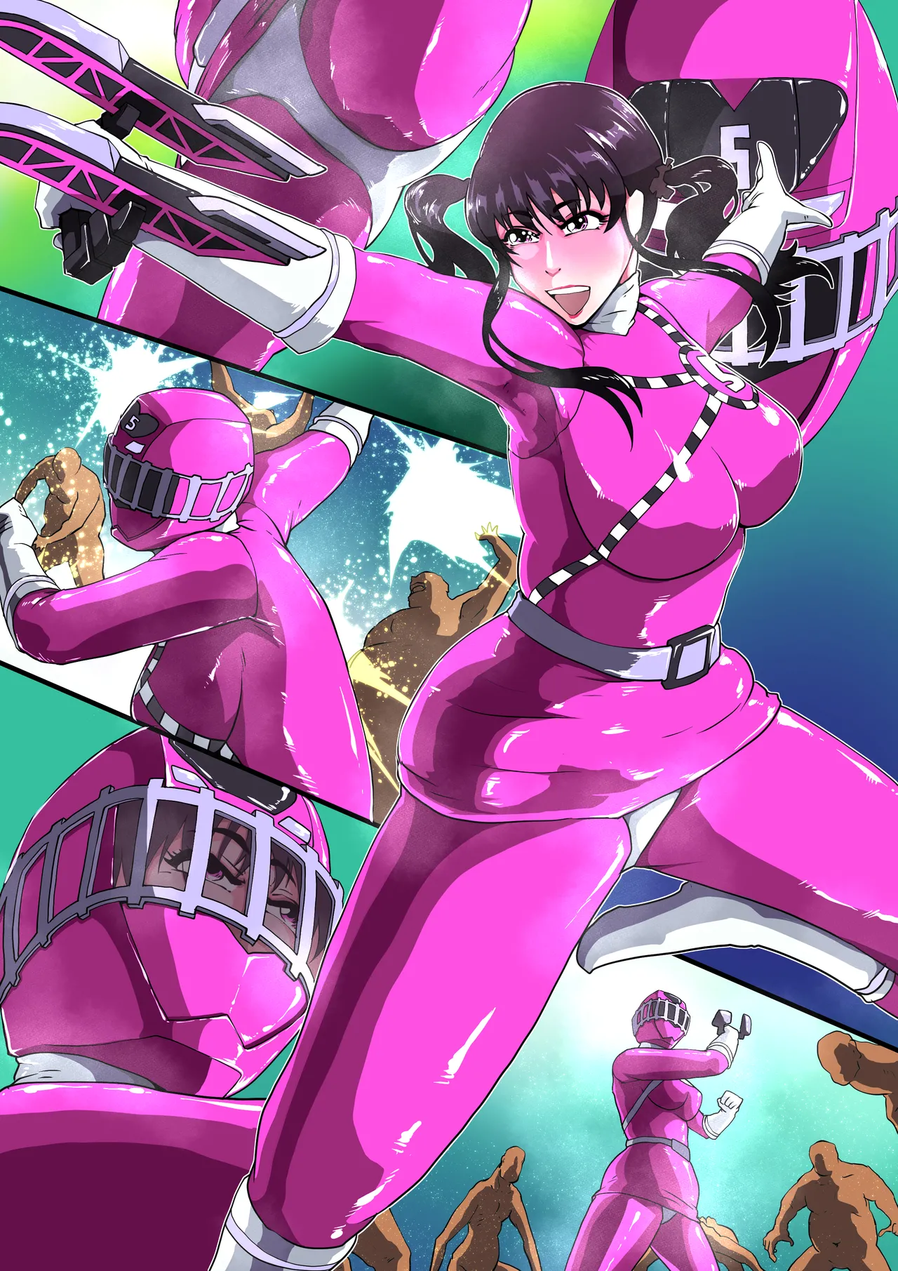 [Zizi] 嘘を吐くトッキュウ5号 (戦隊ヒロイン) image number 3