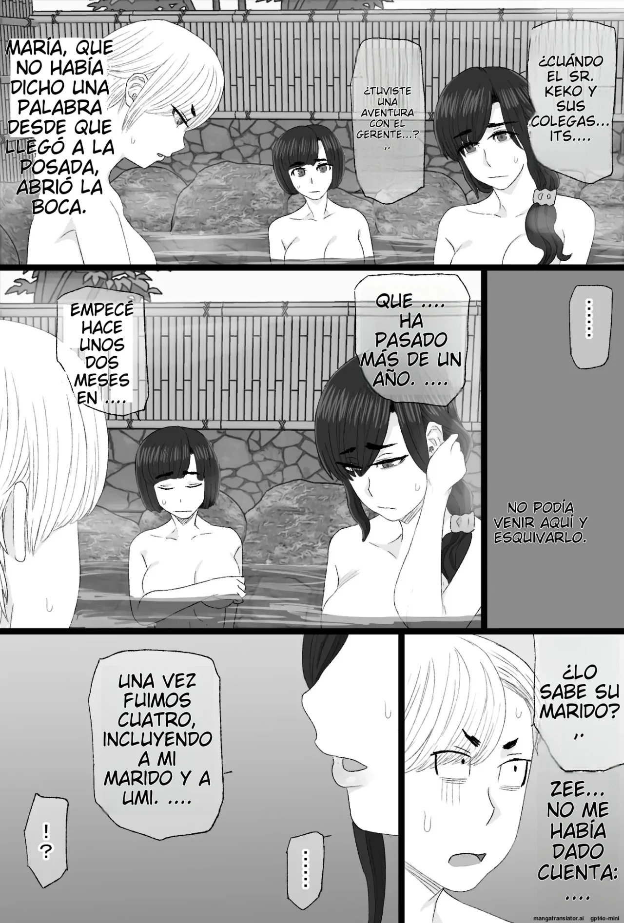 [Kintama Ookami (Tamarou)] Senshoku Tsuma 8 ~4P Furin Onsen Ryokou Hen~｜Esposa Infiel 8 ~Viaje a la Fuente Termal de Infidelidad de 4 Personas~ [Spanish] [NTRForever] изображение № 8
