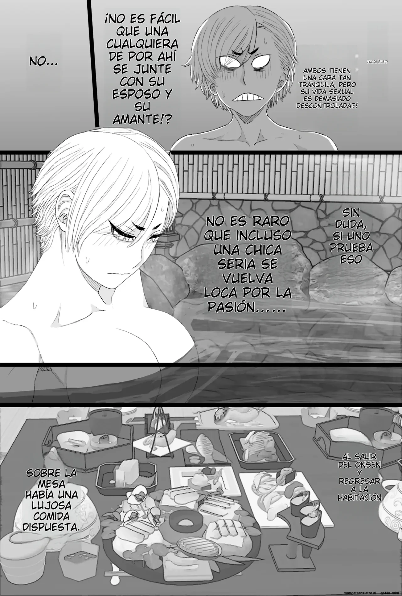 [Kintama Ookami (Tamarou)] Senshoku Tsuma 8 ~4P Furin Onsen Ryokou Hen~｜Esposa Infiel 8 ~Viaje a la Fuente Termal de Infidelidad de 4 Personas~ [Spanish] [NTRForever] изображение № 9