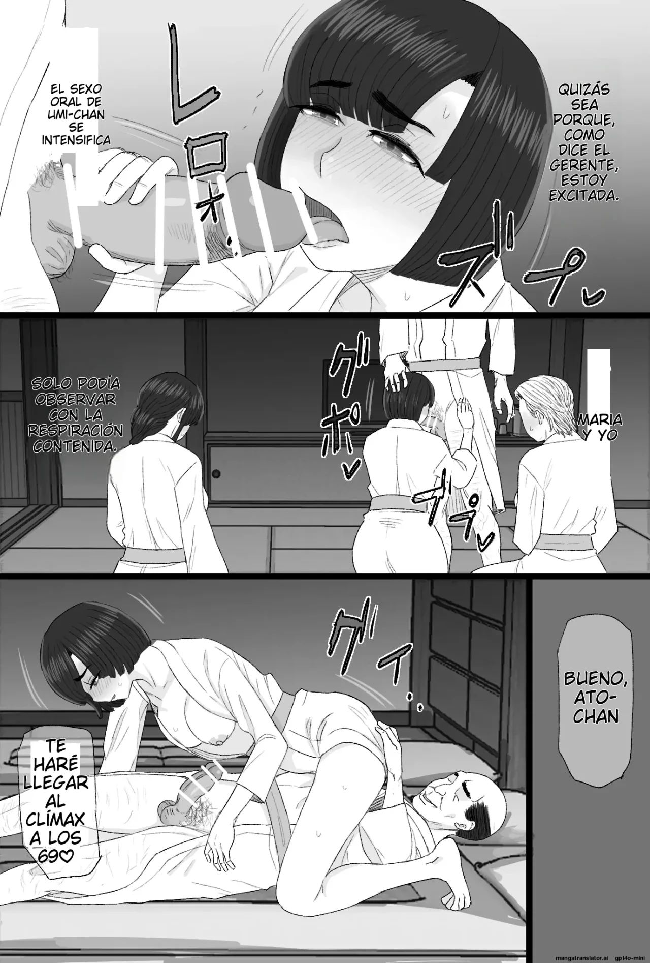 [Kintama Ookami (Tamarou)] Senshoku Tsuma 8 ~4P Furin Onsen Ryokou Hen~｜Esposa Infiel 8 ~Viaje a la Fuente Termal de Infidelidad de 4 Personas~ [Spanish] [NTRForever] изображение № 13