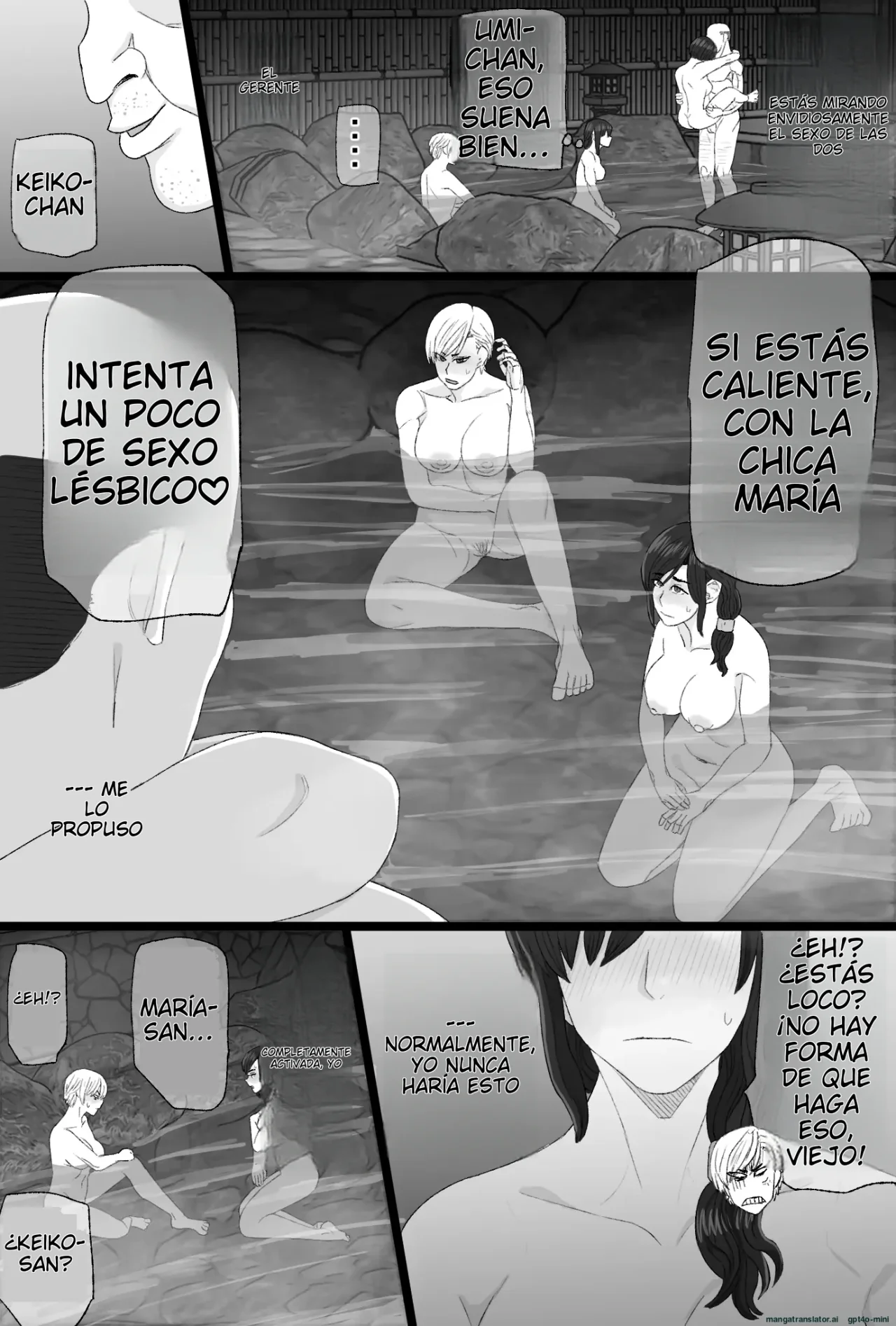 [Kintama Ookami (Tamarou)] Senshoku Tsuma 8 ~4P Furin Onsen Ryokou Hen~｜Esposa Infiel 8 ~Viaje a la Fuente Termal de Infidelidad de 4 Personas~ [Spanish] [NTRForever] изображение № 35