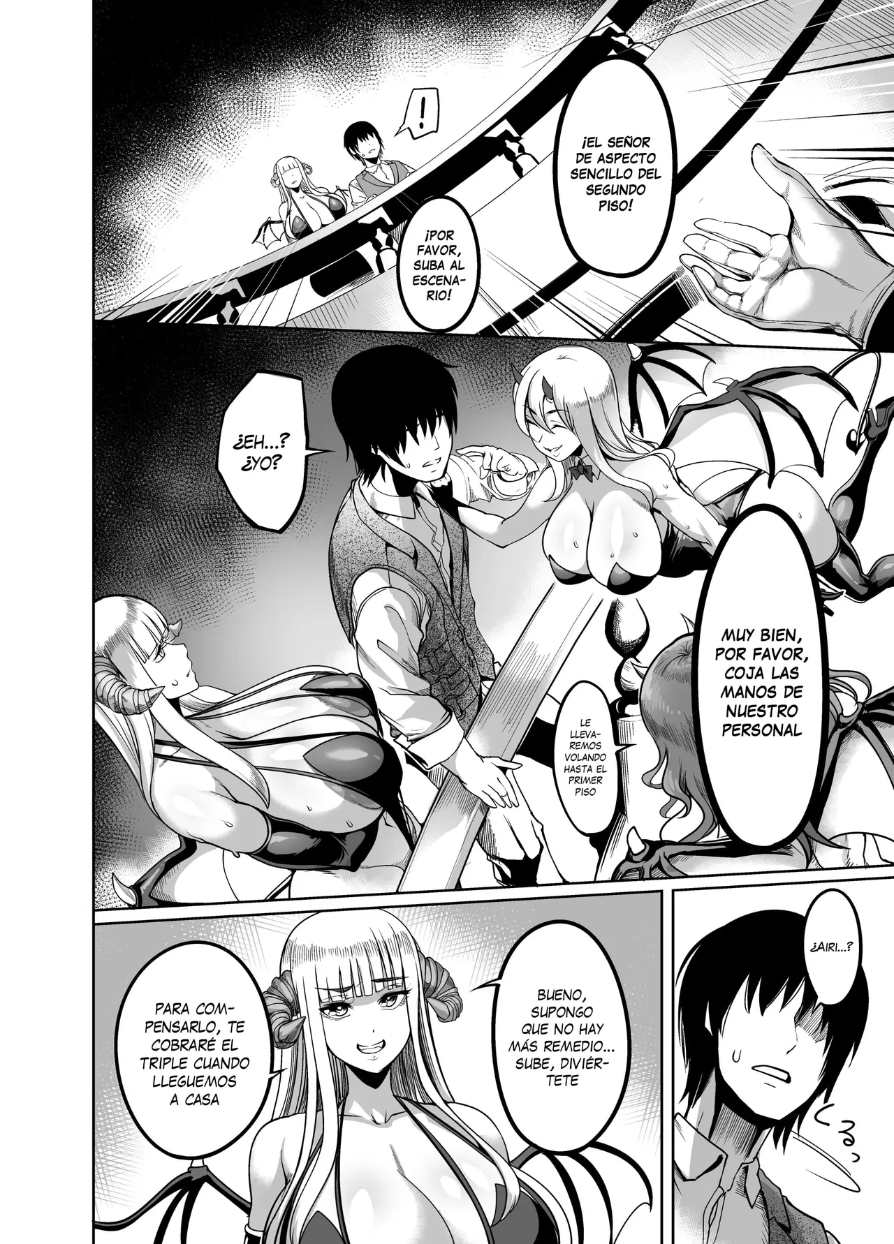 [Ikemen Teikoku (Remu)] Youkoso! Succubus Machi e 4 Dosukebe Ecchi Gekijou｜¡Bienvenidos al distrito de las sucubos 4 ~teatro de sexo duro~ [Spanish] [KZ Scan] [Digital] image number 26