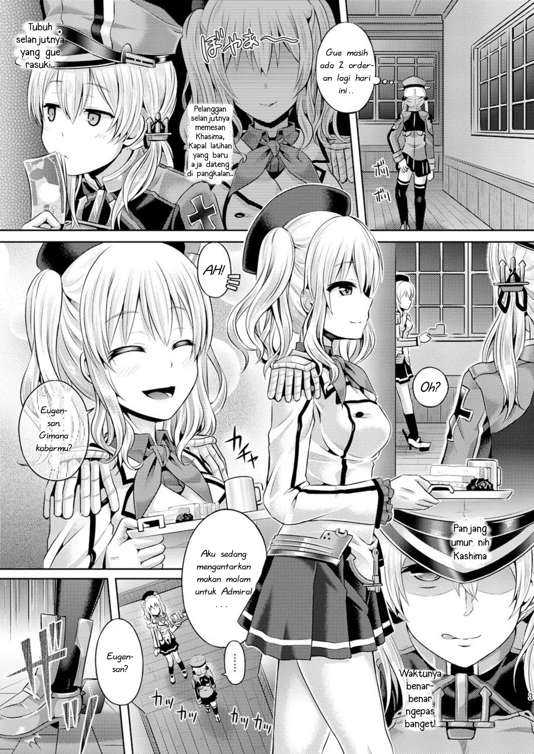 [Dschinghis Khan no Tamanegi wa Ore no Yome (Taniguchi-san)] Kashi Mashi 2 (Kantai Collection -KanColle-) [Indonesian] [DUN] [Digital] image number 5