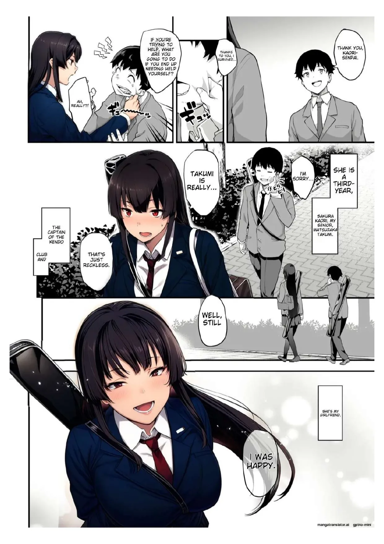 [Kaedeko、yozo] Kendoubu Shushou de Osananajimi no Bijin de Tsuyoi Boku no Kanojo ga, Charao ni Assari Otosareru Wake ga Nai [Ongoing] [English] Bildnummer 2