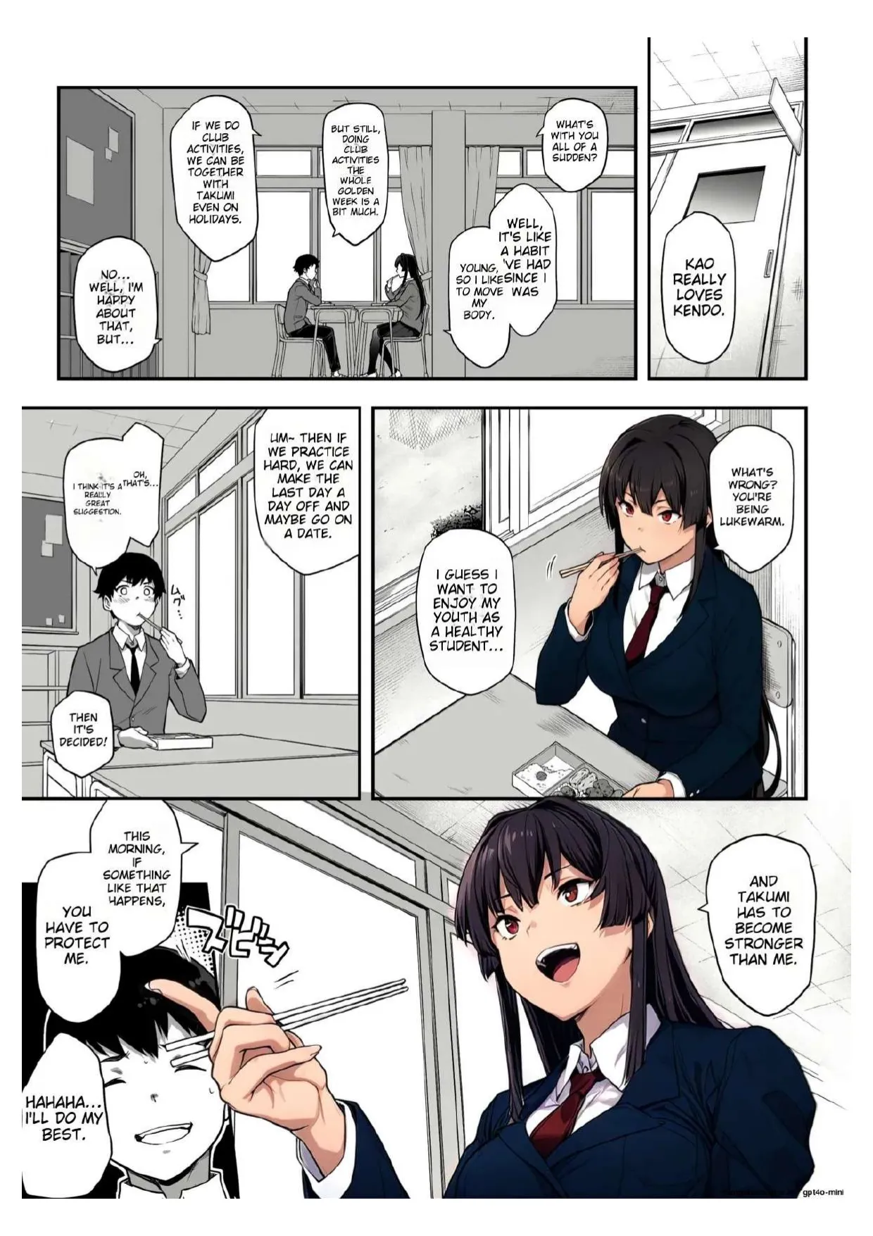 [Kaedeko、yozo] Kendoubu Shushou de Osananajimi no Bijin de Tsuyoi Boku no Kanojo ga, Charao ni Assari Otosareru Wake ga Nai [Ongoing] [English] Bildnummer 5