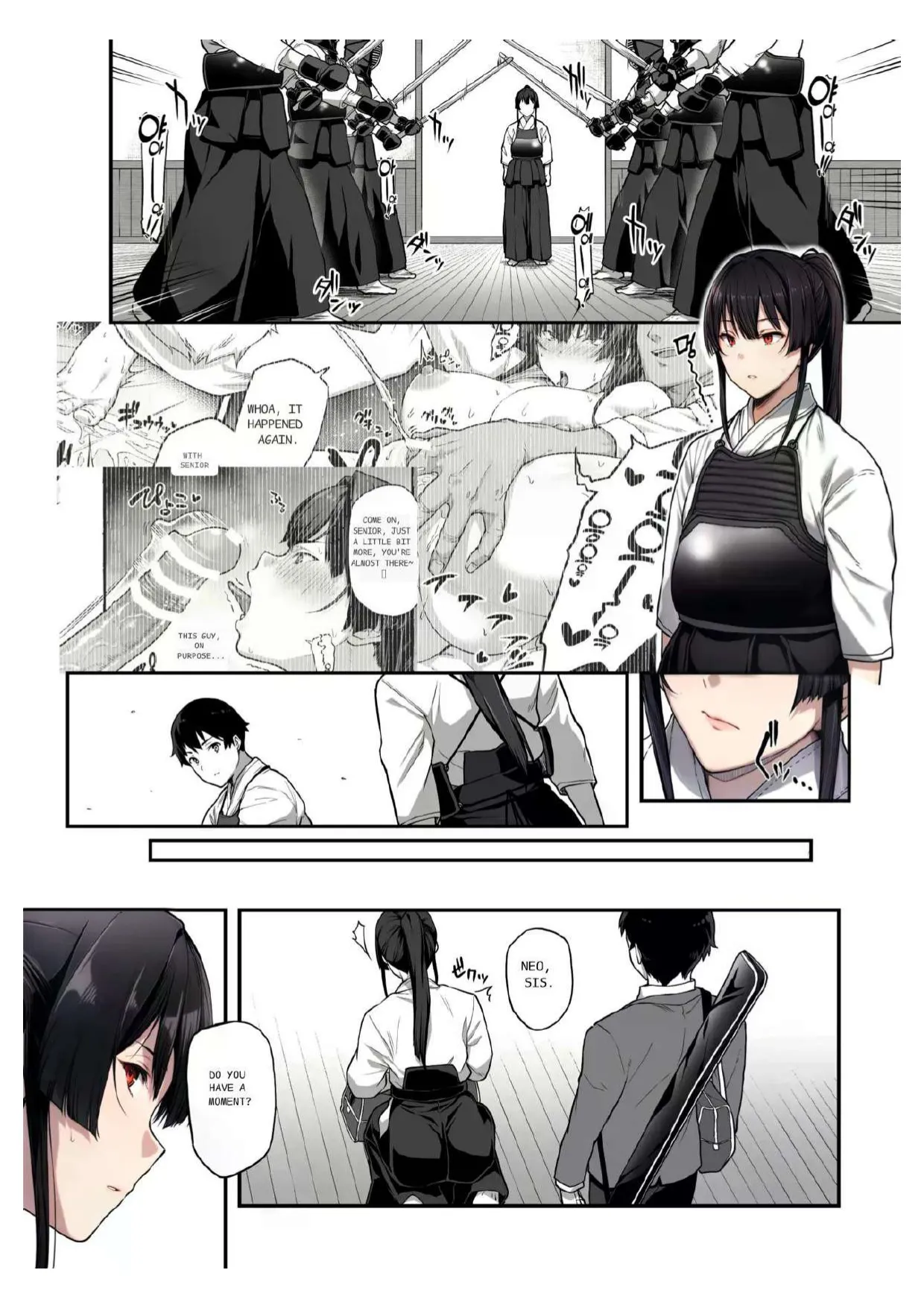 [Kaedeko、yozo] Kendoubu Shushou de Osananajimi no Bijin de Tsuyoi Boku no Kanojo ga, Charao ni Assari Otosareru Wake ga Nai [Ongoing] [English] Bildnummer 28