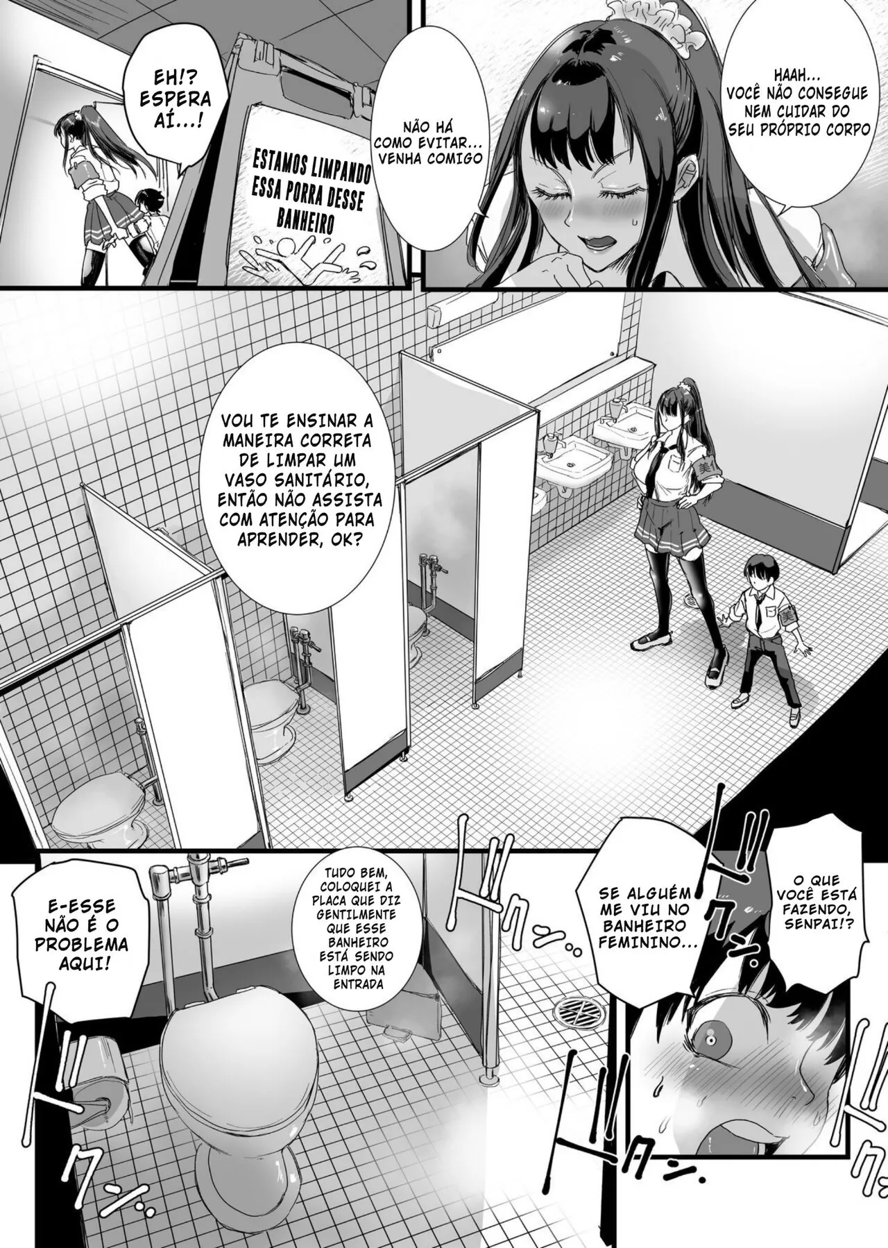 [Amagyappa (Amane-san)] Obenjo JK Chinchin Bika Iin [Portuguese-BR] 5eme image