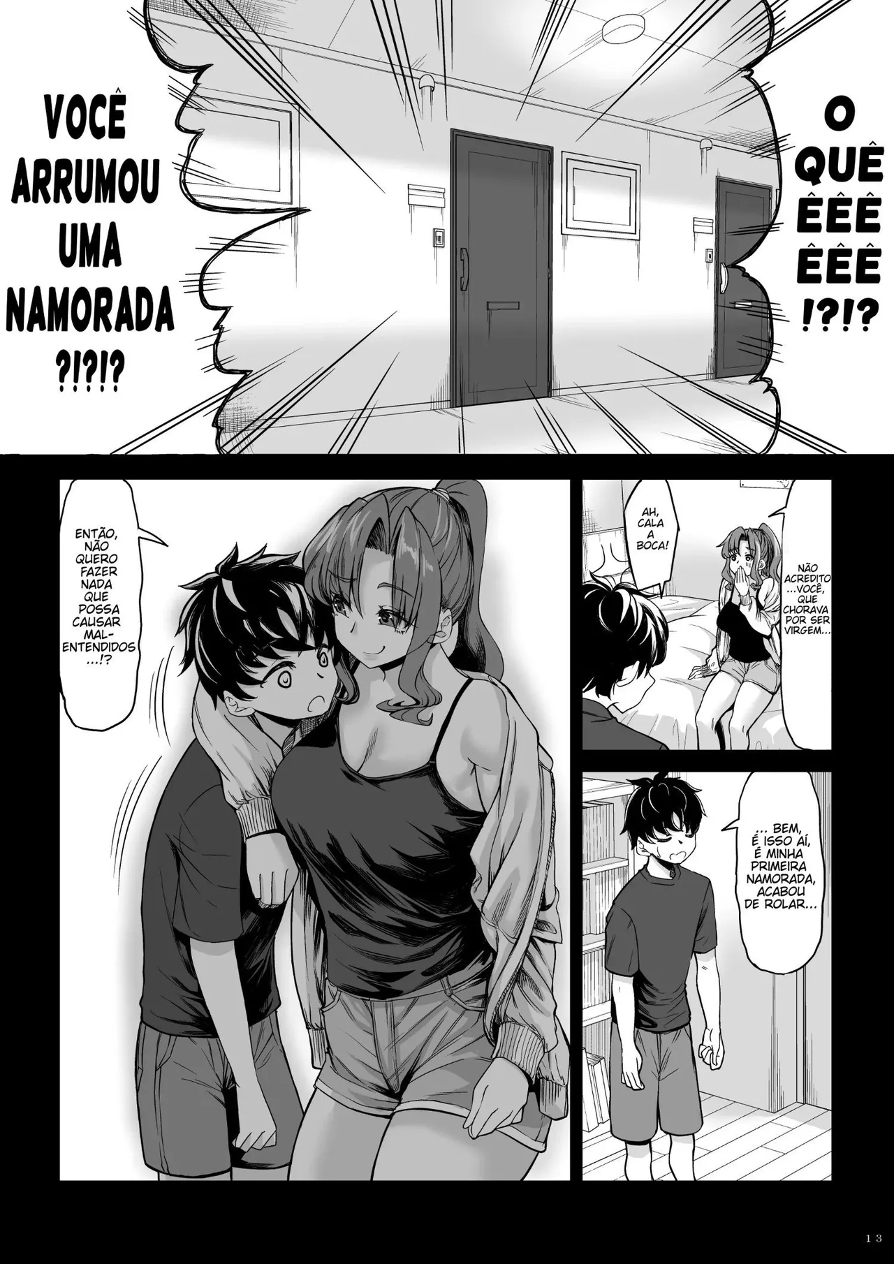 [Nanakorobi Yaoki (kinntarou)] Shinchou 211 cm no Jirai-kei Joshi ni Nerawarete mou Nigerarenai 2 [Portuguese-BR] [Digital] image number 12