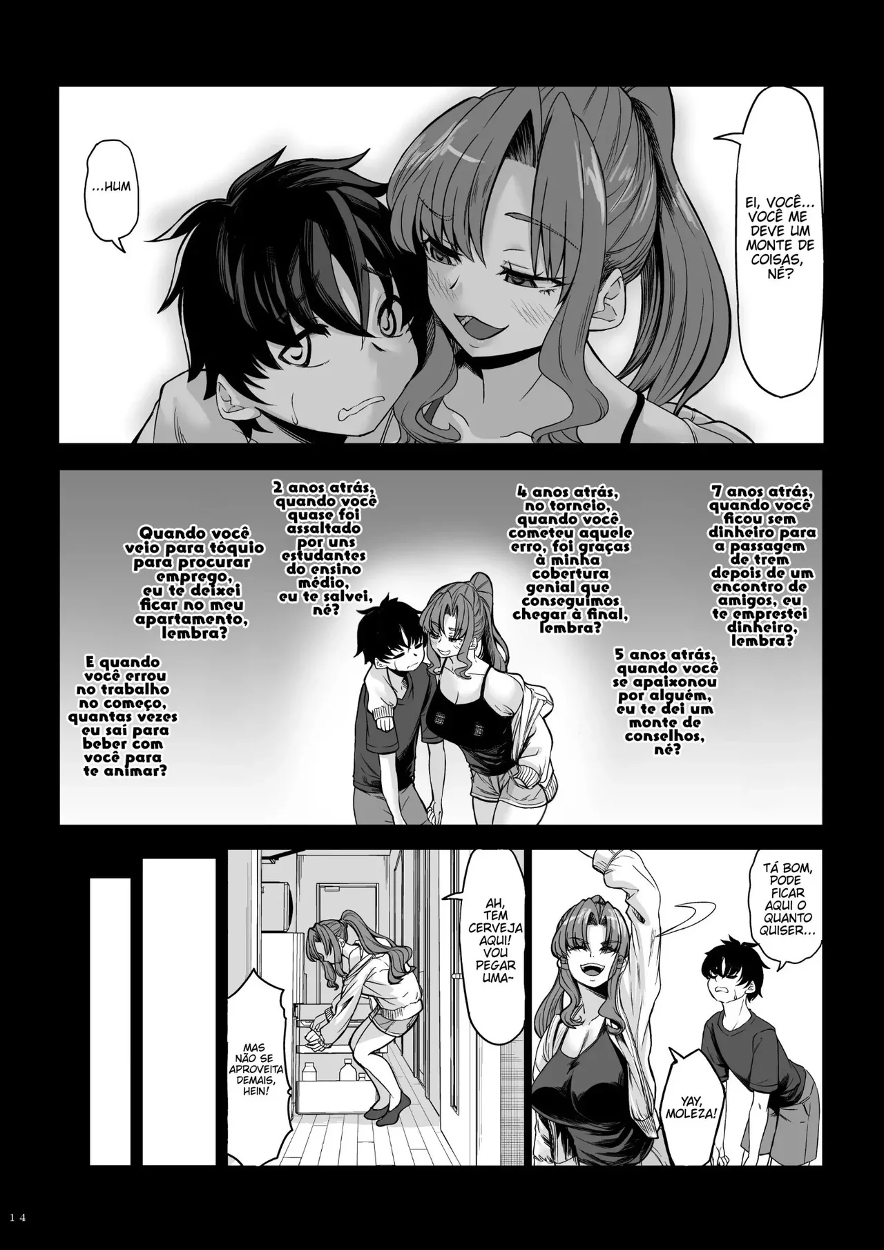 [Nanakorobi Yaoki (kinntarou)] Shinchou 211 cm no Jirai-kei Joshi ni Nerawarete mou Nigerarenai 2 [Portuguese-BR] [Digital] image number 13