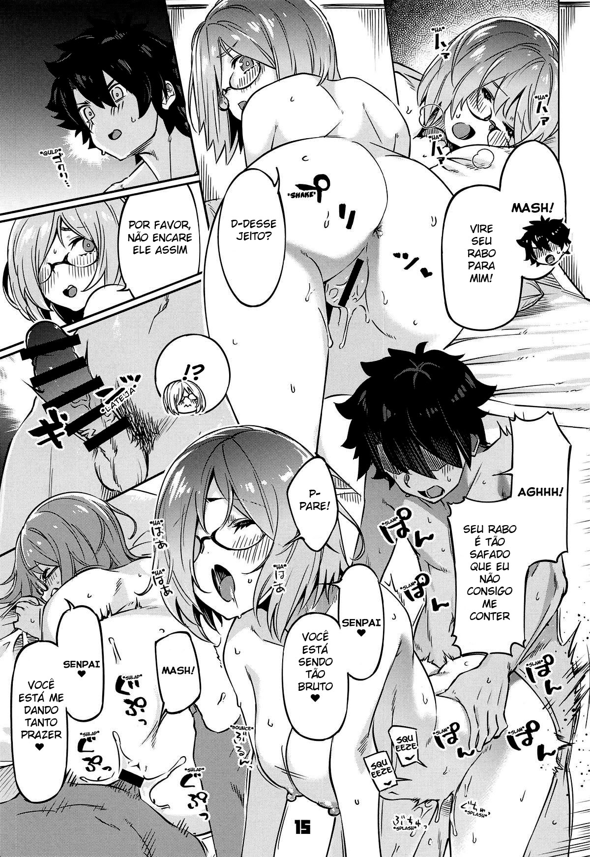 (C96) [Zombie to Yukaina Nakamatachi (Super Zombie)] Derarenai My Room (Fate/Grand Order) [Portuguese-BR] image number 14